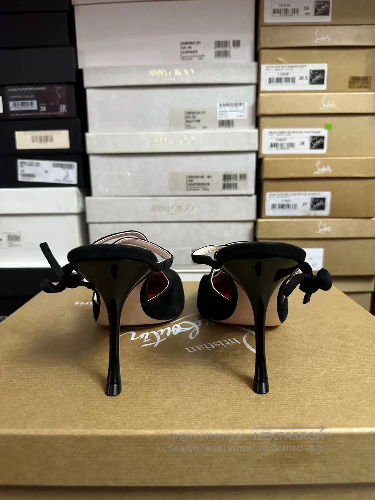 Roger Vivier Roger Vivier Heart Bow High-Heel Sandals. Size US 8.5 / IT 38.5 - 4 Thumbnail