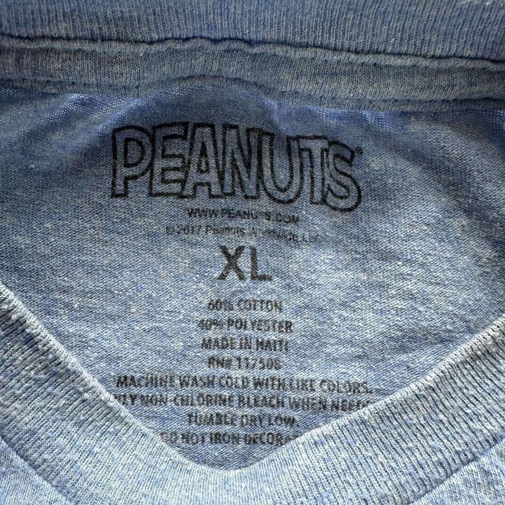 Peanuts Snoopy Peanuts Shirt Mens XL Blue Nope Not Today Graphic Cartoon Tee Size US XL / EU 56 / 4 - 3 Thumbnail