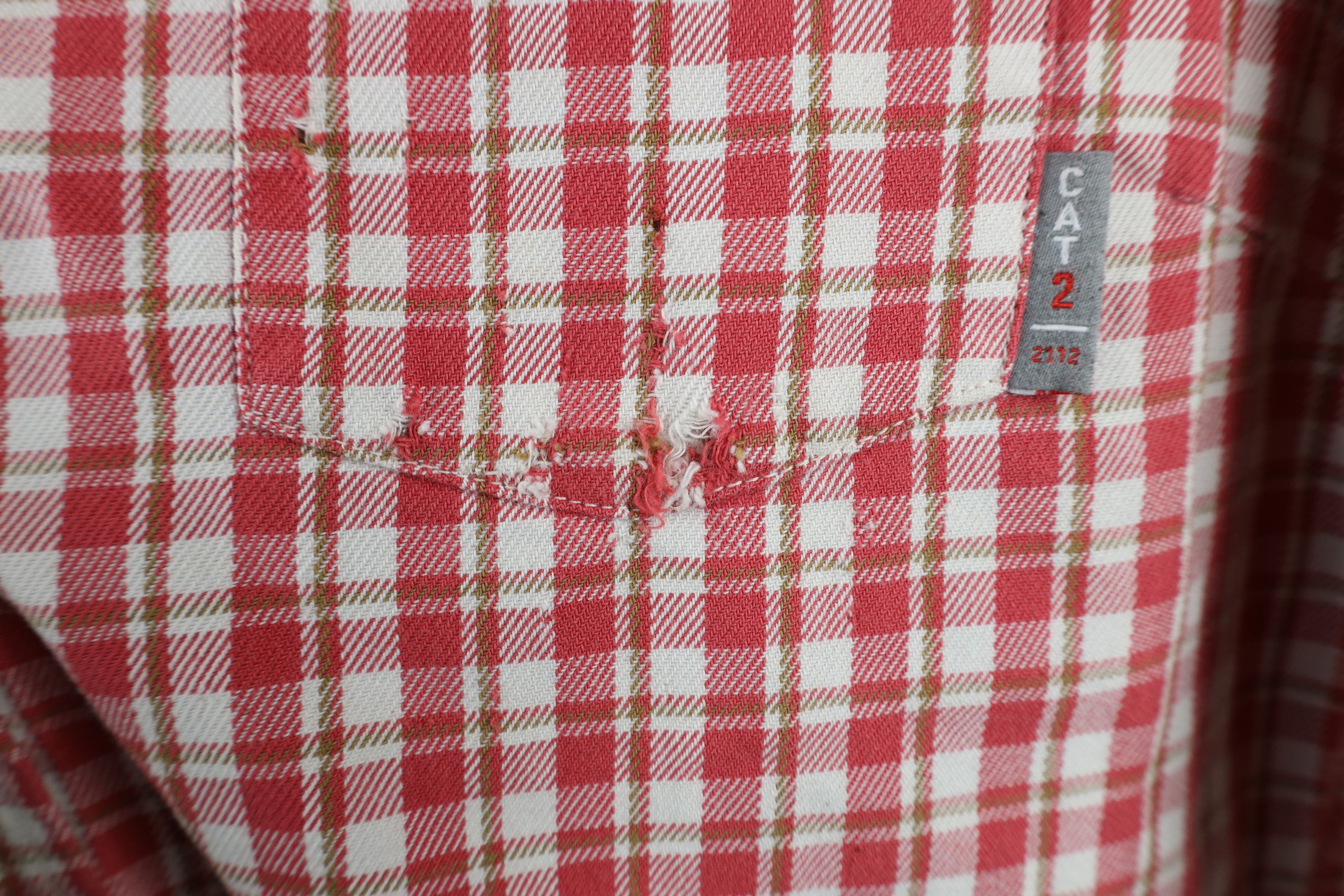 Ariat × Vintage Ariat FR Fire Flame Resistant Flannel Work Button Shirt Size M / US 6-8 / IT 42-44 - 6 Thumbnail