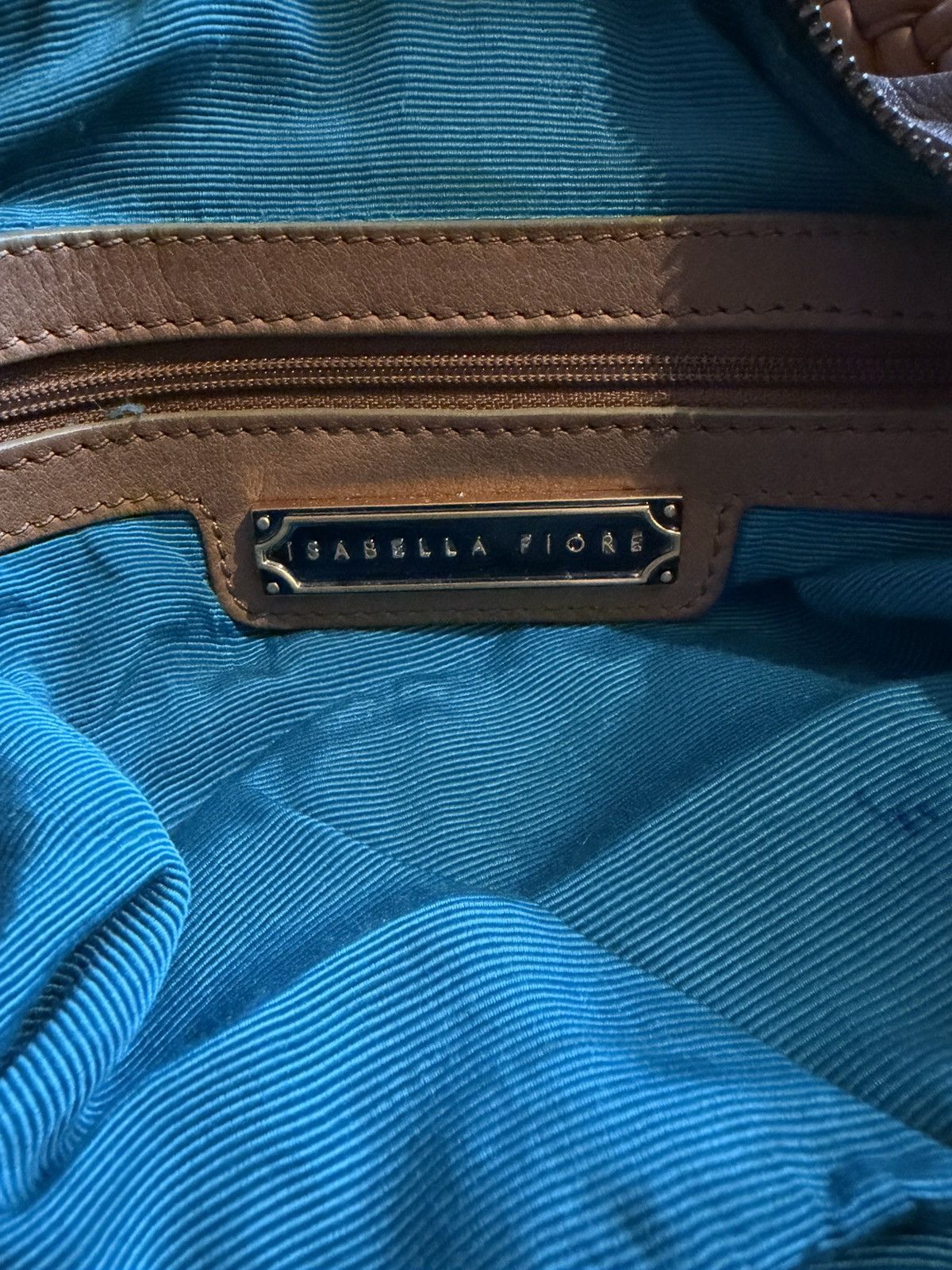 Other Vintage Isabelle Fiore Handbag Leather Mosaic Embroidered Size ONE SIZE - 10 Thumbnail