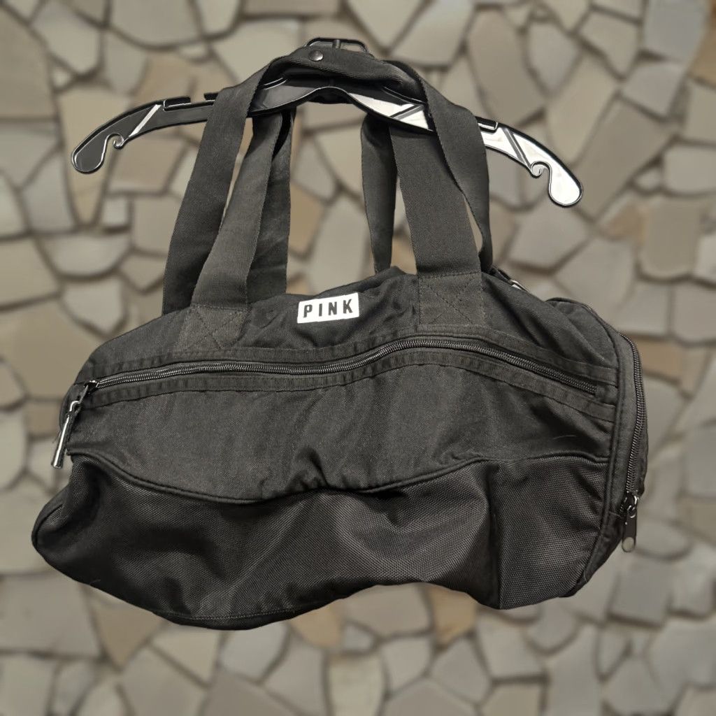 Victoria's Secret PINK Gym Duffle Bag Large Canvas Travel Casual