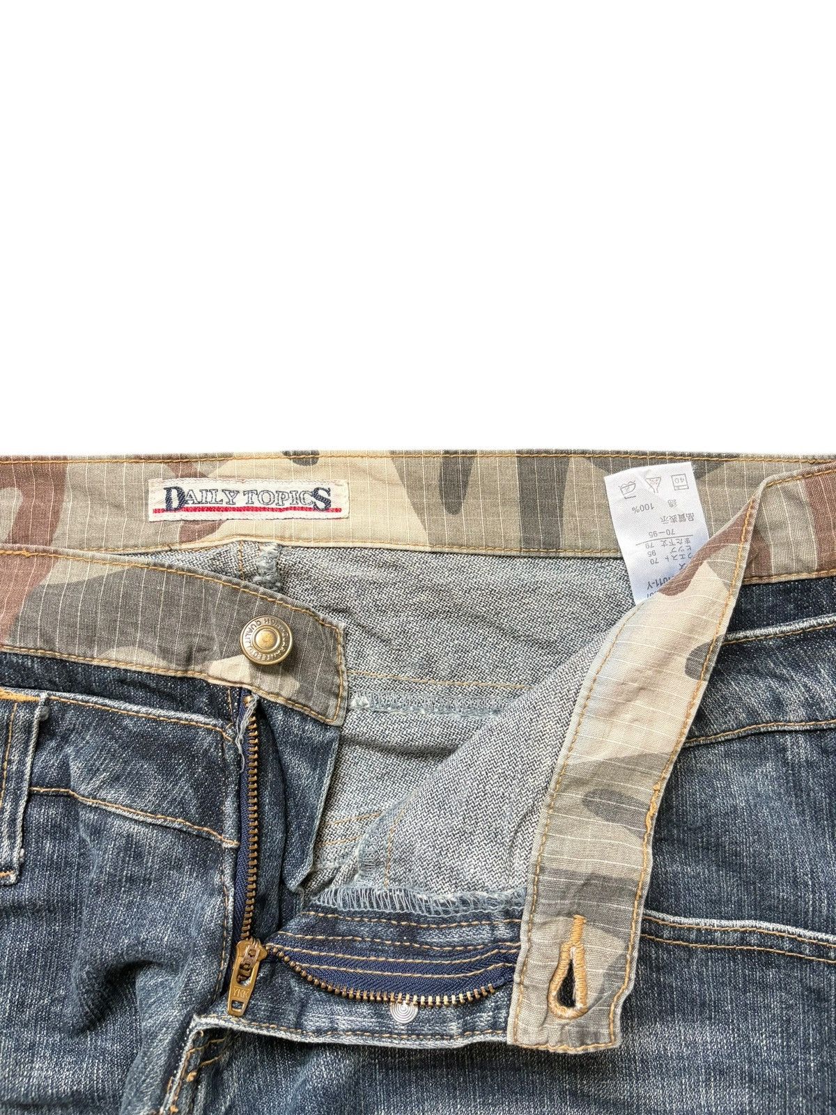 Fubu Vintage Japanese Brand Double Waist Distress Baggy Jeans Size 32" / US 10 / IT 46 - 5 Thumbnail