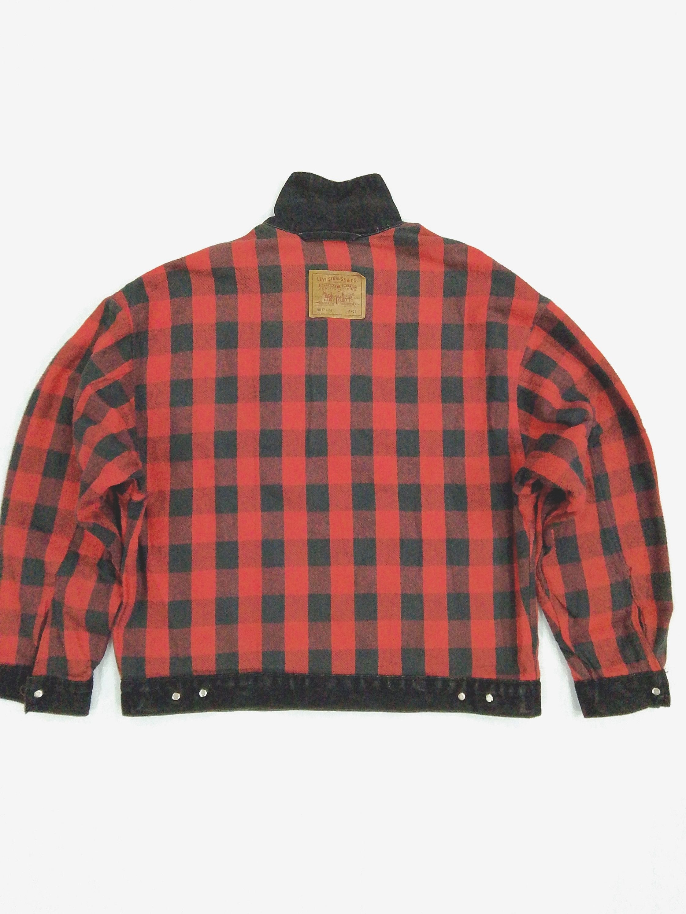 Levi's Vintage Levi’s 70417 Flannel Lined Denim Jacket USA Made Size US L / EU 52-54 / 3 - 21 Thumbnail