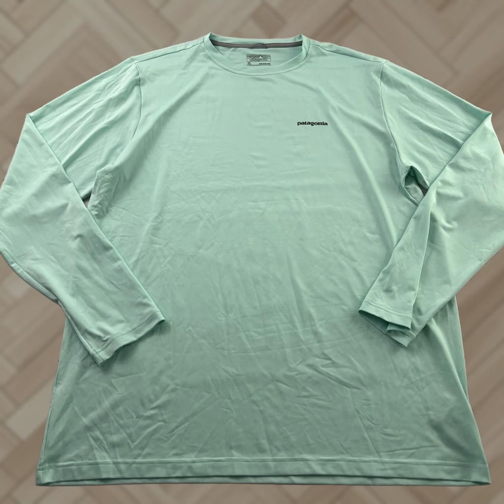 Patagonia Patagonia Graphic Long Sleeve Tech Tee Fish Lure Shirt Men's XL Mint Green Size US XL / EU 56 / 4 - 1 Thumbnail