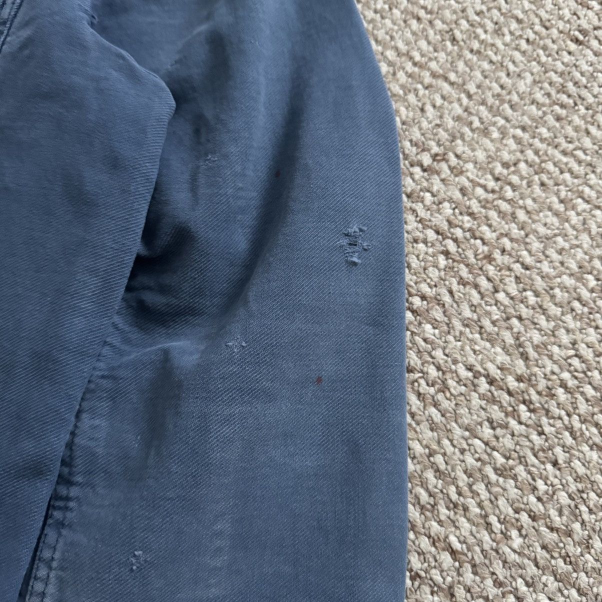 Le Laboureur 70-80s French Vintage Faded Cotton Works Very Worn Jacket Size US XL / EU 56 / 4 - 9 Thumbnail