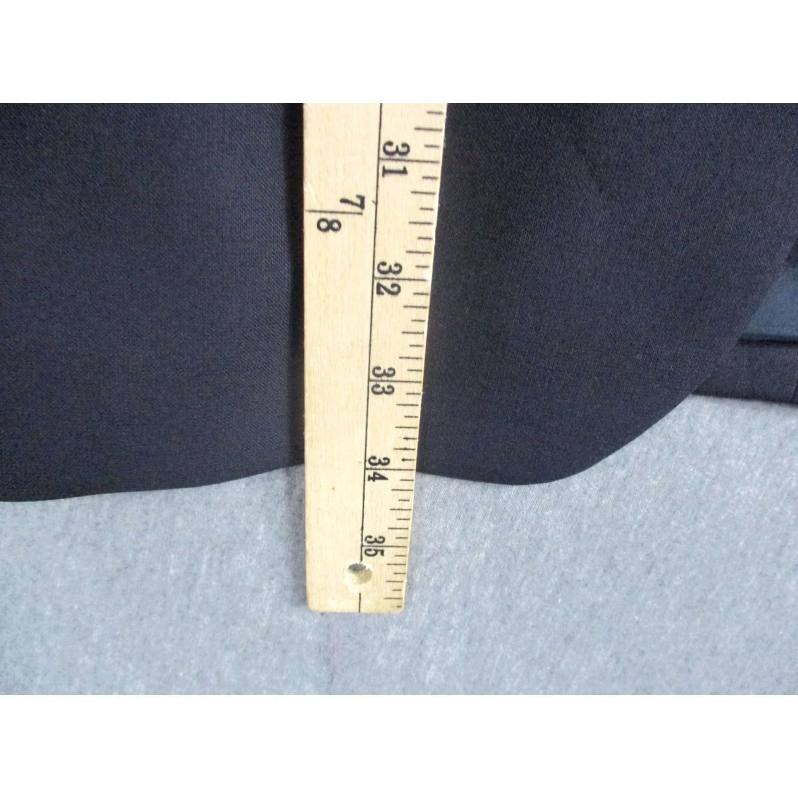 Ralph Lauren Lauren Ralph Lauren Blazer Mens 44L Navy Wool Blend Gold Crest Buttons 2 Button Size 44R - 4 Thumbnail