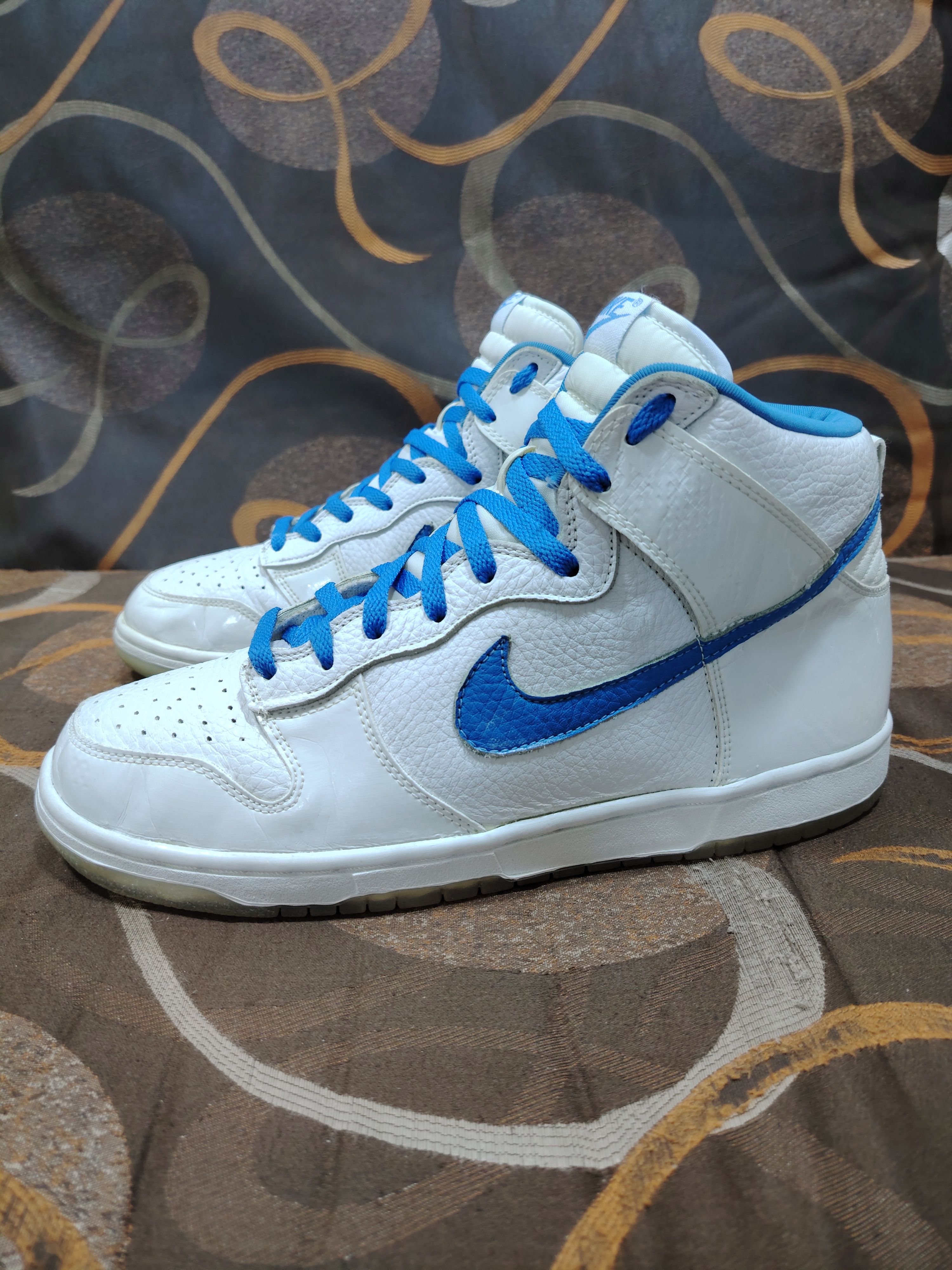 Nike dunk high premium sb university blue/white-white best sale