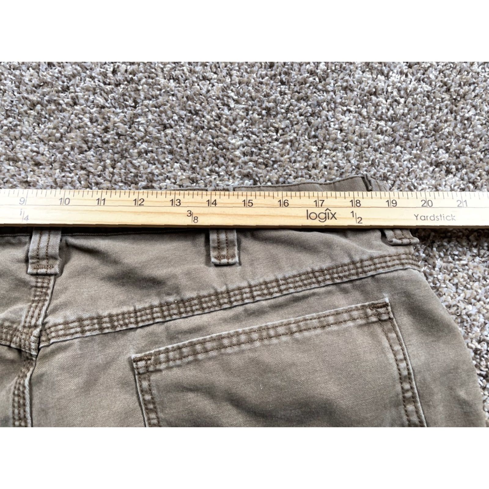 Lee VINTAGE Lee Canvas Carpenter Pants Mens 38 x 30 Brown Workwear Grunge Y2K Pants Size US 38 / EU 54 - 5 Thumbnail