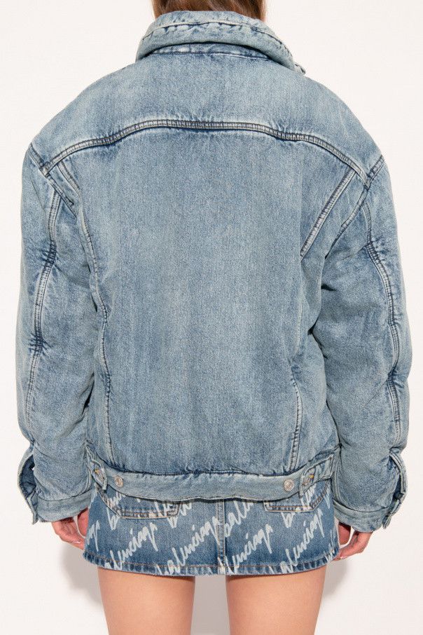 Balenciaga o1in1g0924 Padded Jacket in Pale Blue Size XL / US 12-14 / IT 48-50 - 4 Thumbnail