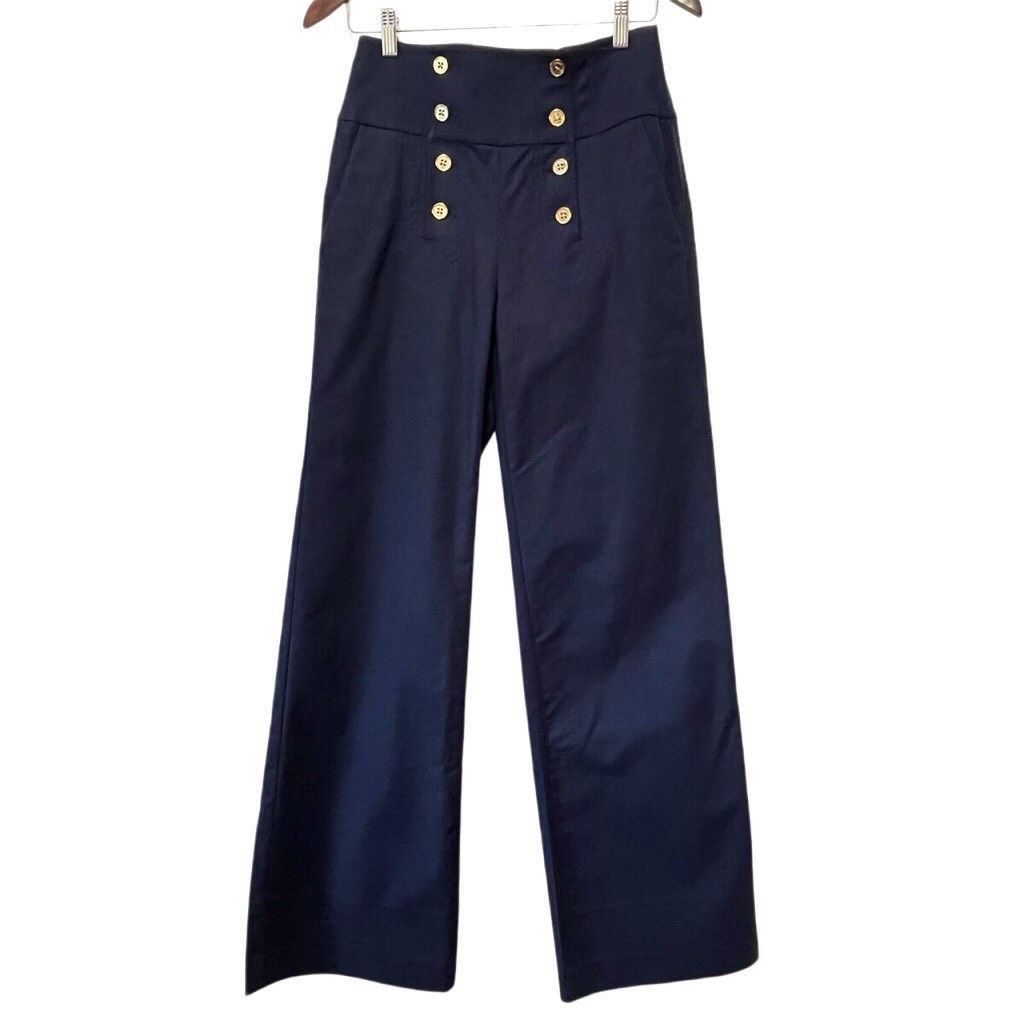 Lauren Ralph Lauren Lauren Ralph Lauren Women’s Navy Blue Sailor Style Dress Pan Size 30" / US 8 / IT 44 - 1 Thumbnail