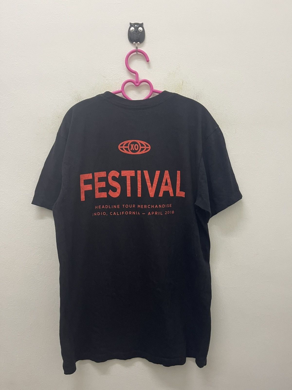 The Weeknd Rare THE WEEKND XO Festival Coachella 2018 Black Drip Logo Size US M / EU 48-50 / 2 - 3 Thumbnail