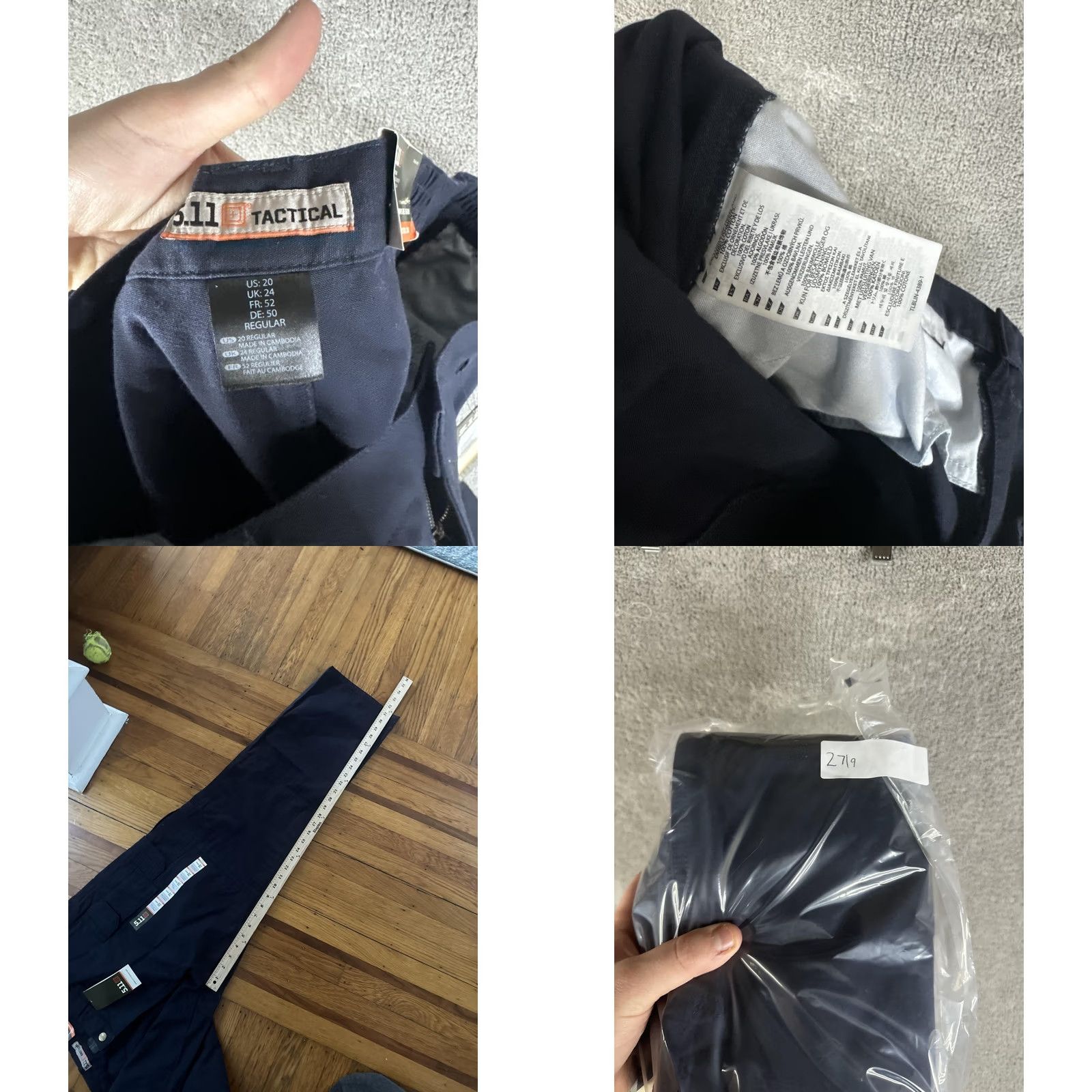 Vintage 5.11 Tactical Pants Womens 20 Regular Navy Cargo Workwear Elastic Waist Pockets Utility Cargo Pants Womens 5.11 Tactical Size 42" / US 20 - 10 Thumbnail