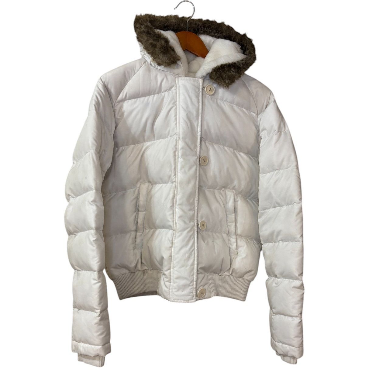 Ralph Lauren Polo Ralph Lauren Jacket Women Large White Puffer Down Size L / US 10 / IT 46 - 1 Thumbnail