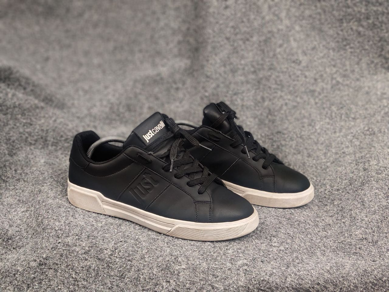 Just Cavalli Just Cavalli Design Minimalist Leather Lace-Up Sneakers Size US 10 / EU 43 - 1 Thumbnail