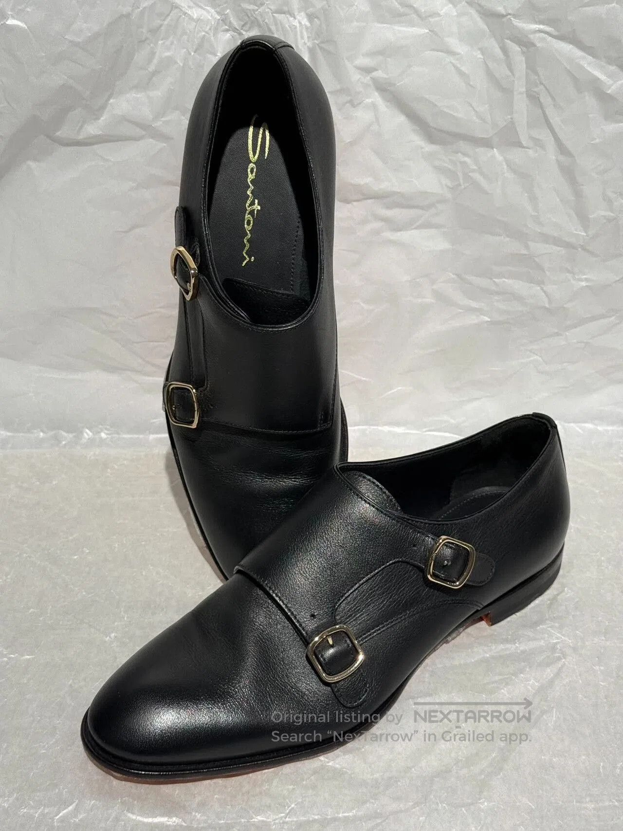 Santoni Santoni Black Monk Strap Shoes for Women. Size US 5 / IT 35 - 3 Thumbnail