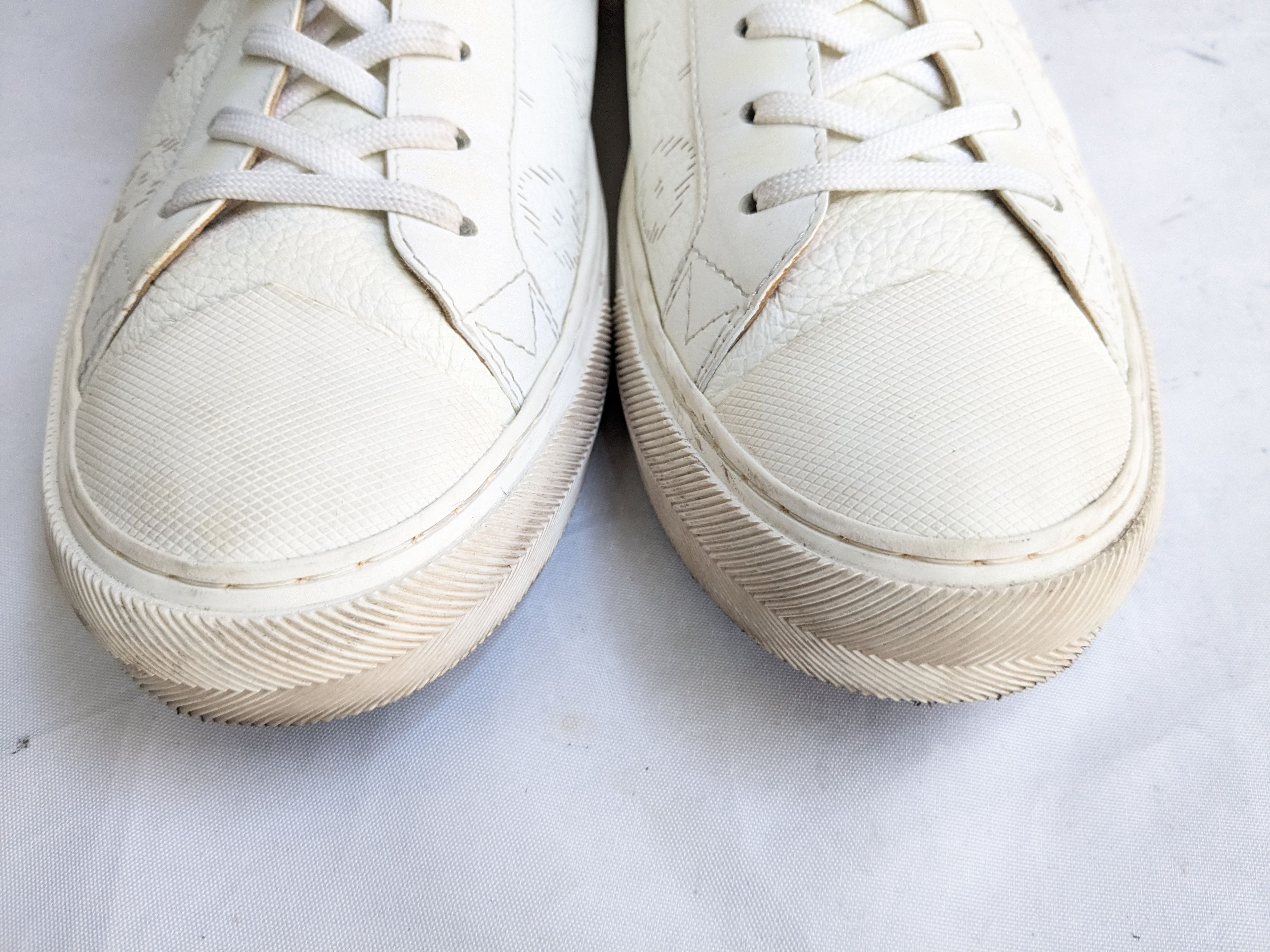 Louis Vuitton Louis Vuitton Sneakers White 10 Monogram Logo High Tops Size US 10 / EU 43 - 2 Thumbnail
