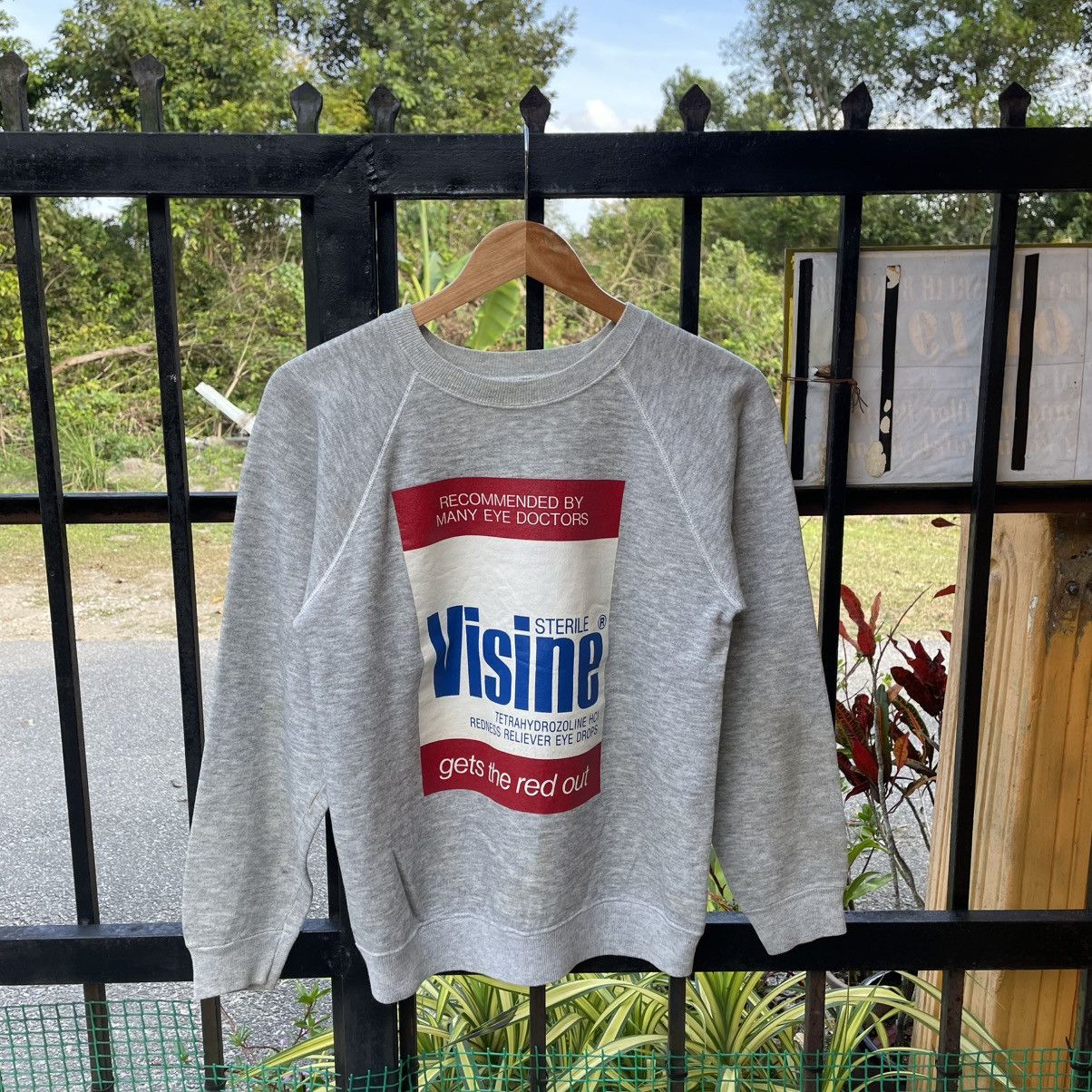 Vintage 🔥Vintage 90s Sterile Visine Eye Product Jumper Sweatshirts Size US S / EU 44-46 / 1 - 1 Thumbnail