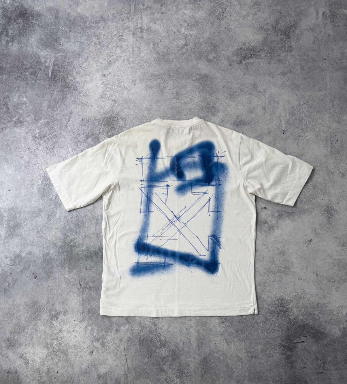 Off-White Off-white spray marker skate white tee Size US M / EU 48-50 / 2 - 2 Thumbnail