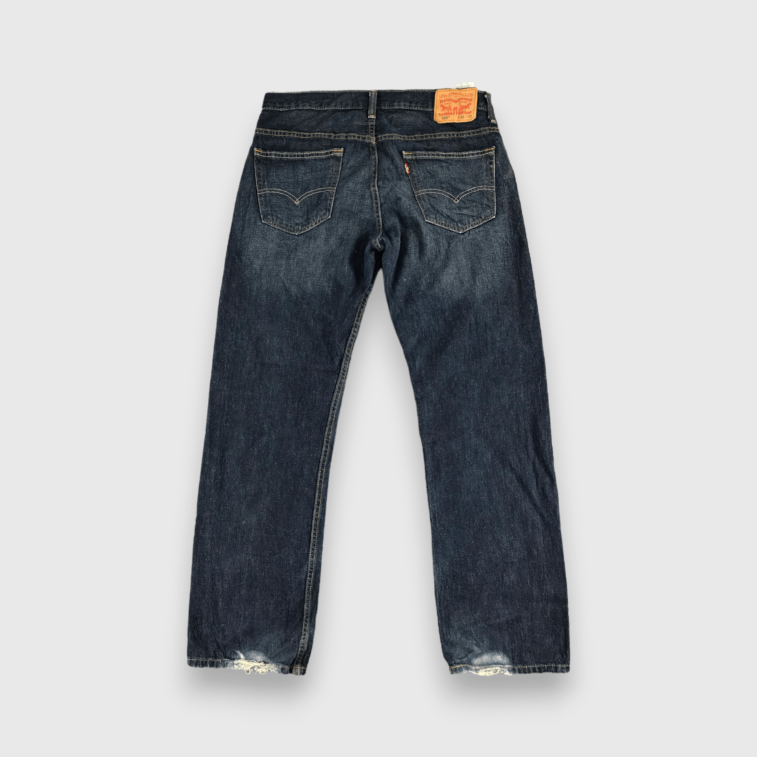 Levi's Vintage Levis 569 Jeans Blue Wash Denim -J499 Size US 35 - 2 Thumbnail