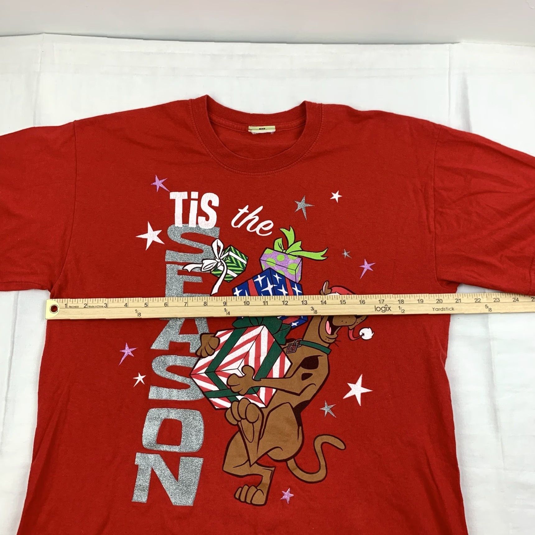Vintage VINTAGE Scooby Doo Christmas T-Shirt Men L Red 90s Holiday Shirt Mens Size US L / EU 52-54 / 3 - 7 Thumbnail
