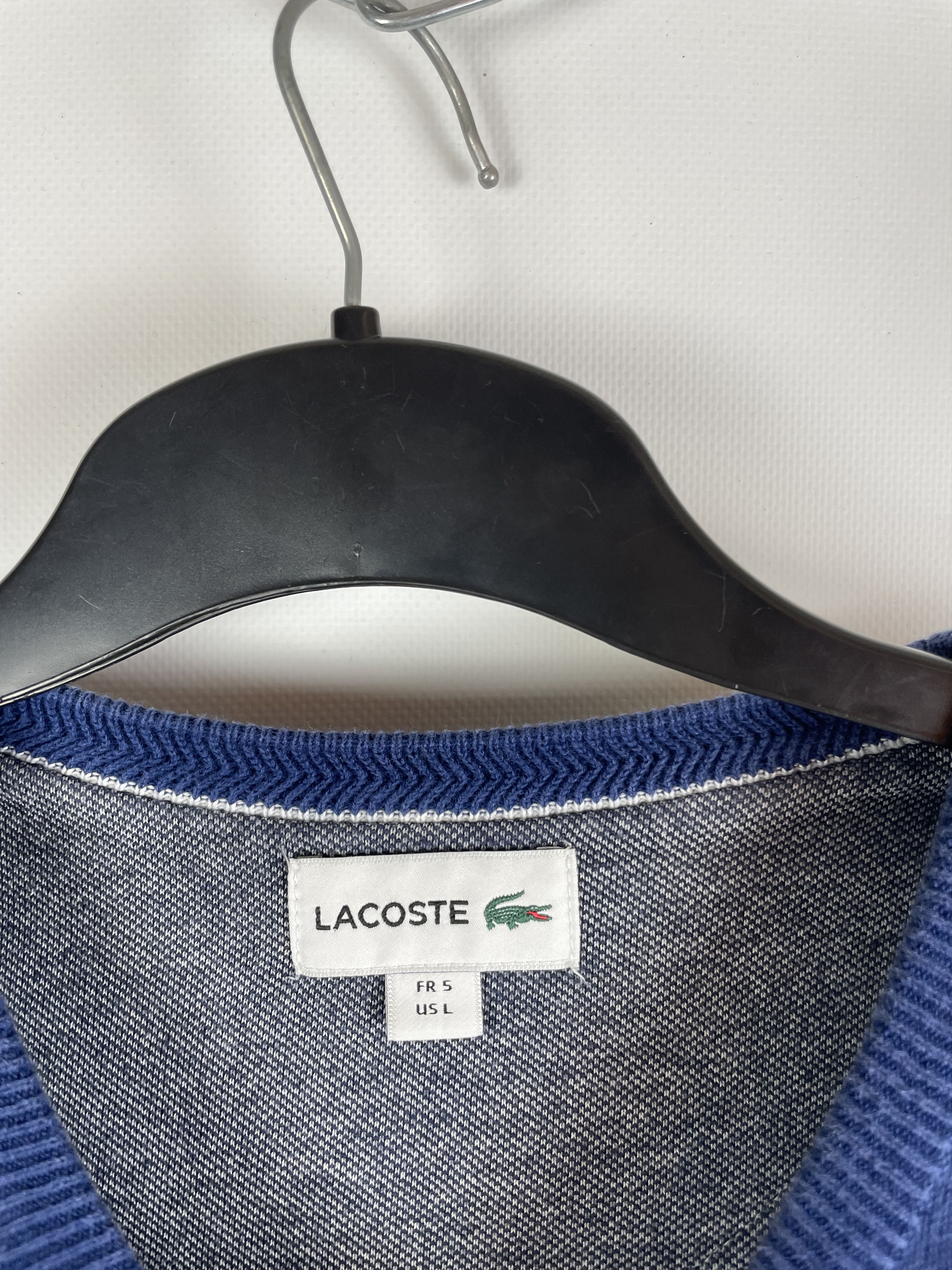 Lacoste Lacoste Vintage Check Knit Sweater Size US L / EU 52-54 / 3 - 5 Thumbnail
