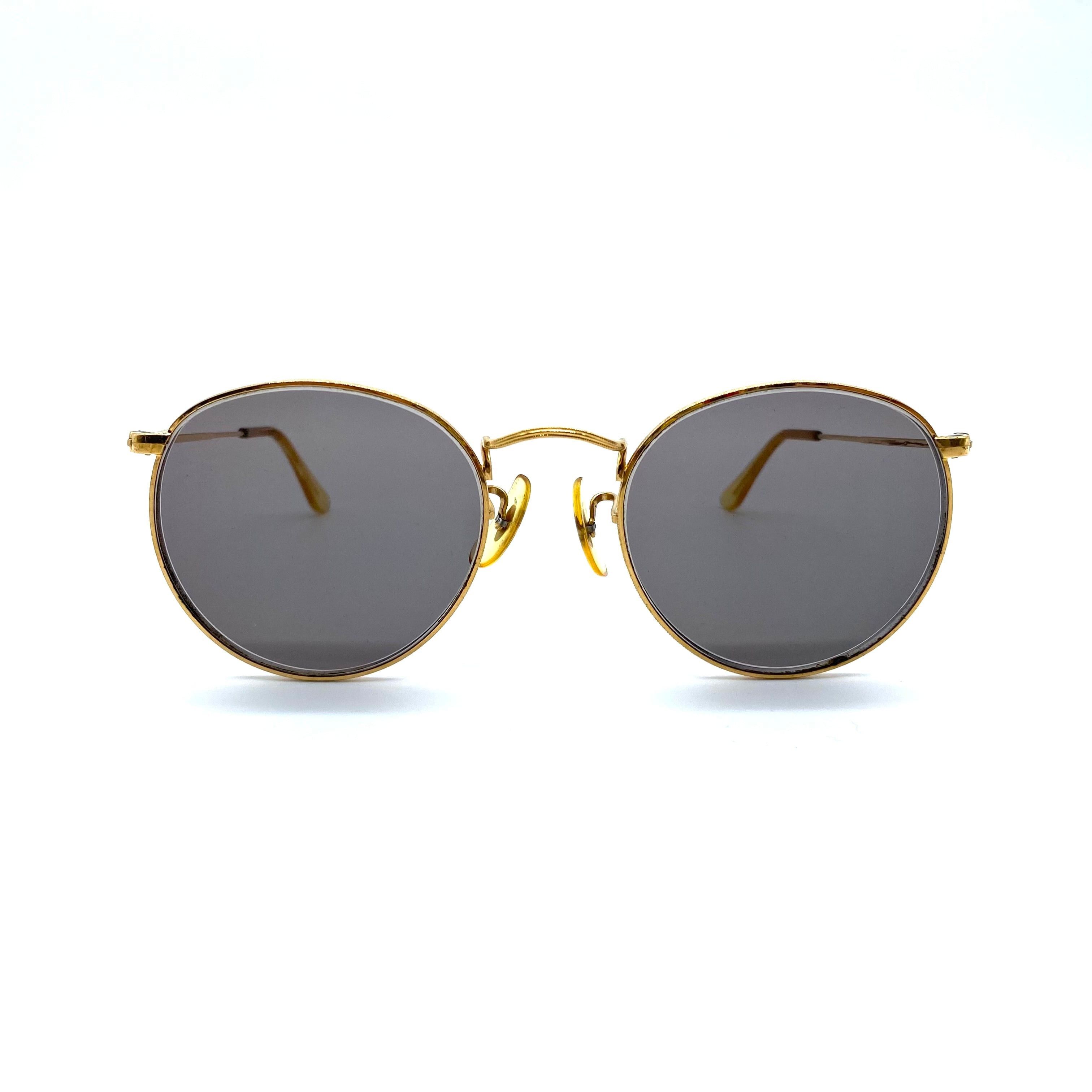 RayBan Vintage RayBan Prescription Glasses Sunglasses Round Gold Size ONE SIZE - 2 Thumbnail