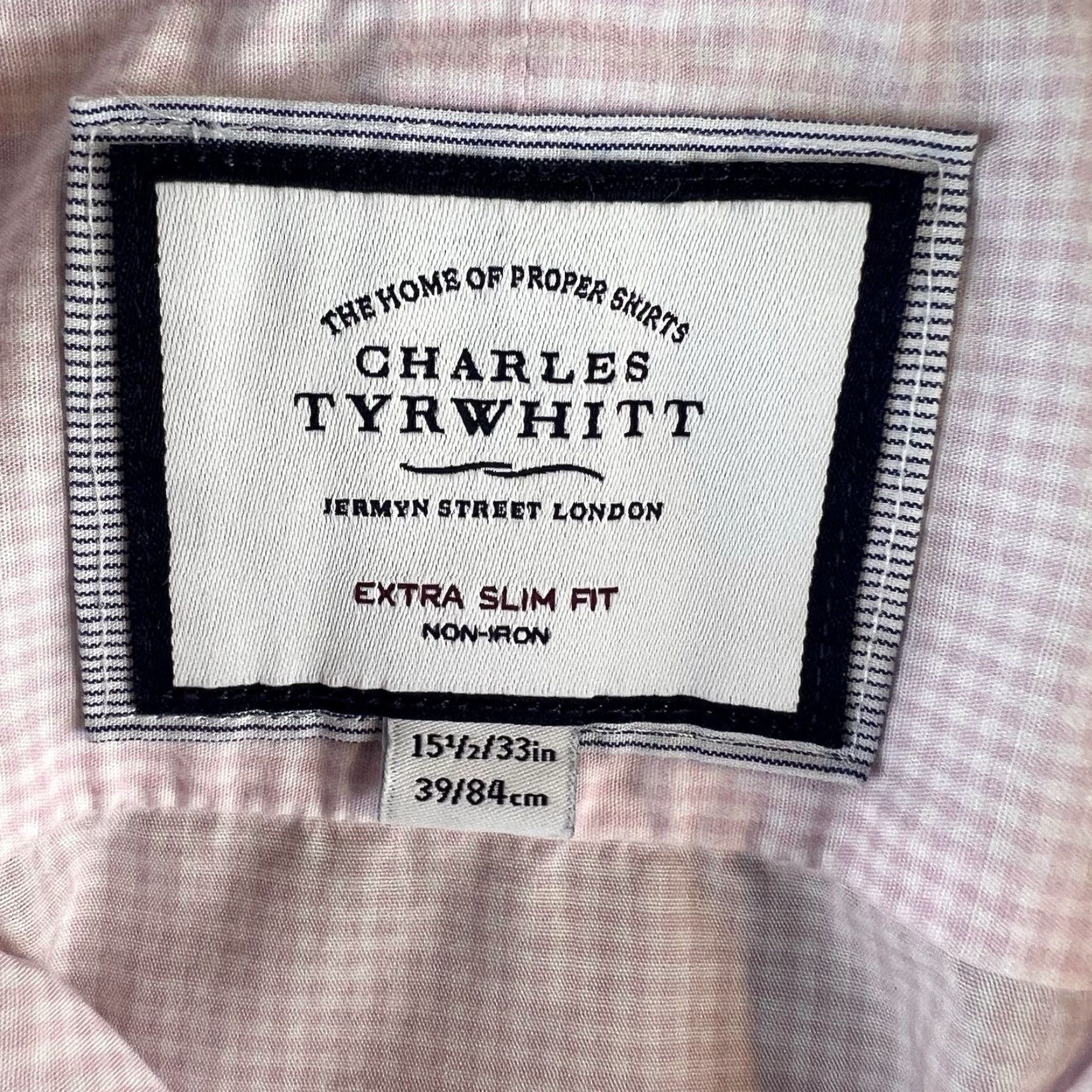 Charles Tyrwhitt Charles Tyrwhitt Dress Shirt Mens M 15.5 33 Pink Check Casual Preppy Cotton Button Up Shirt Size US M / EU 48-50 / 2 - 3 Thumbnail