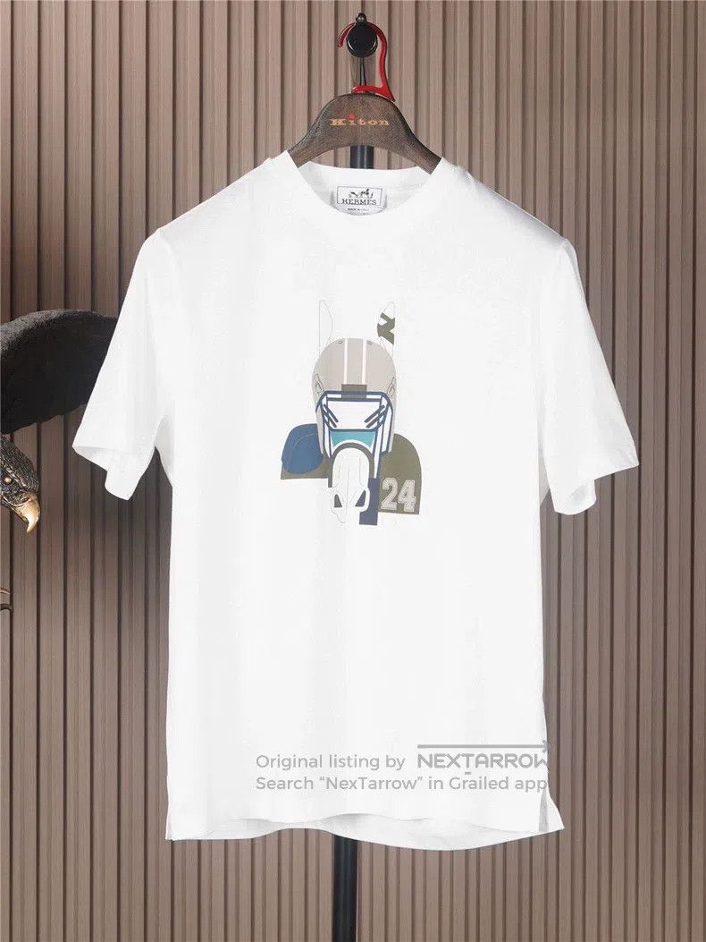 Hermes Hermes Round Neck Short Sleeve T-Shirt Size US M / EU 48-50 / 2 - 1 Thumbnail
