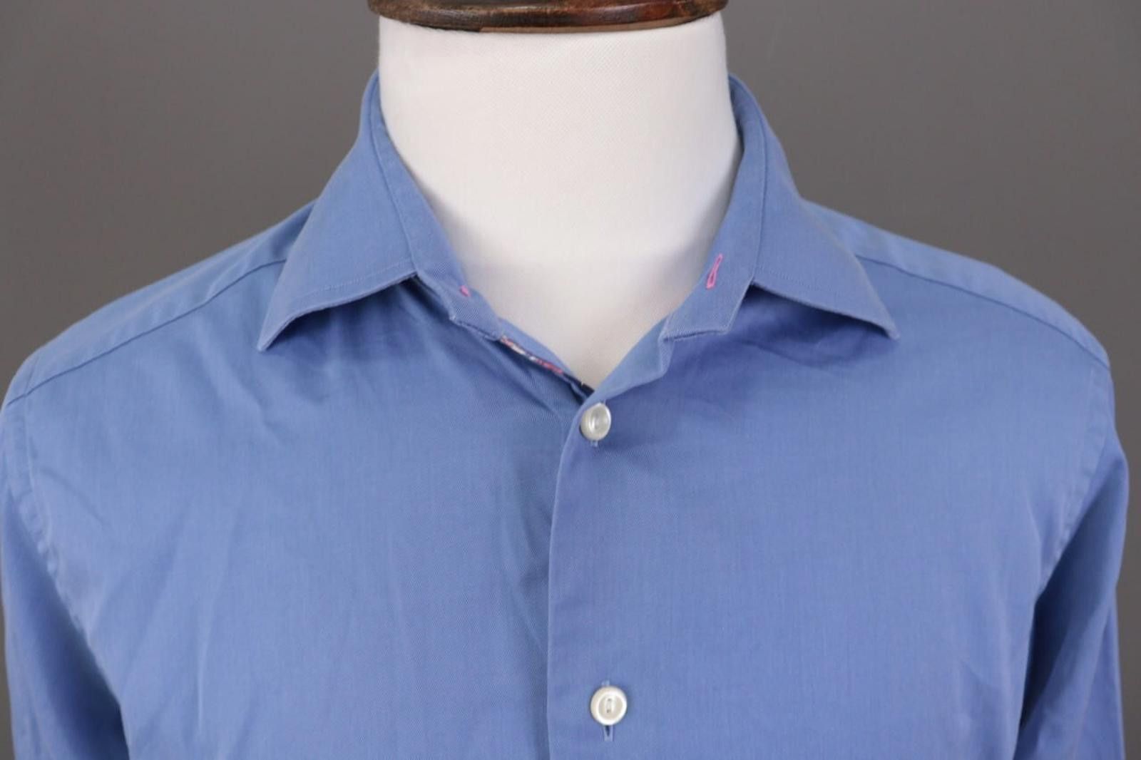 Eton Eton Contemporary Blue Button Down Shirt Size 41 / 16 Size US M / EU 48-50 / 2 - 6 Thumbnail