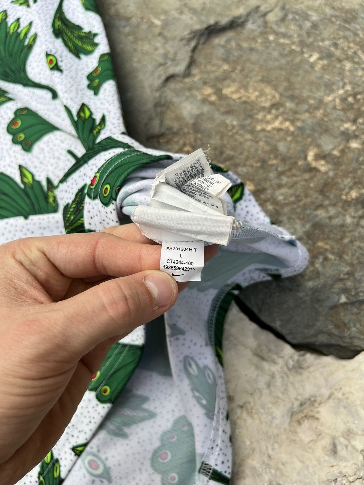 Nike Nike pre match Nigeria national team 2020 patterned jersey Size US L / EU 52-54 / 3 - 14 Thumbnail