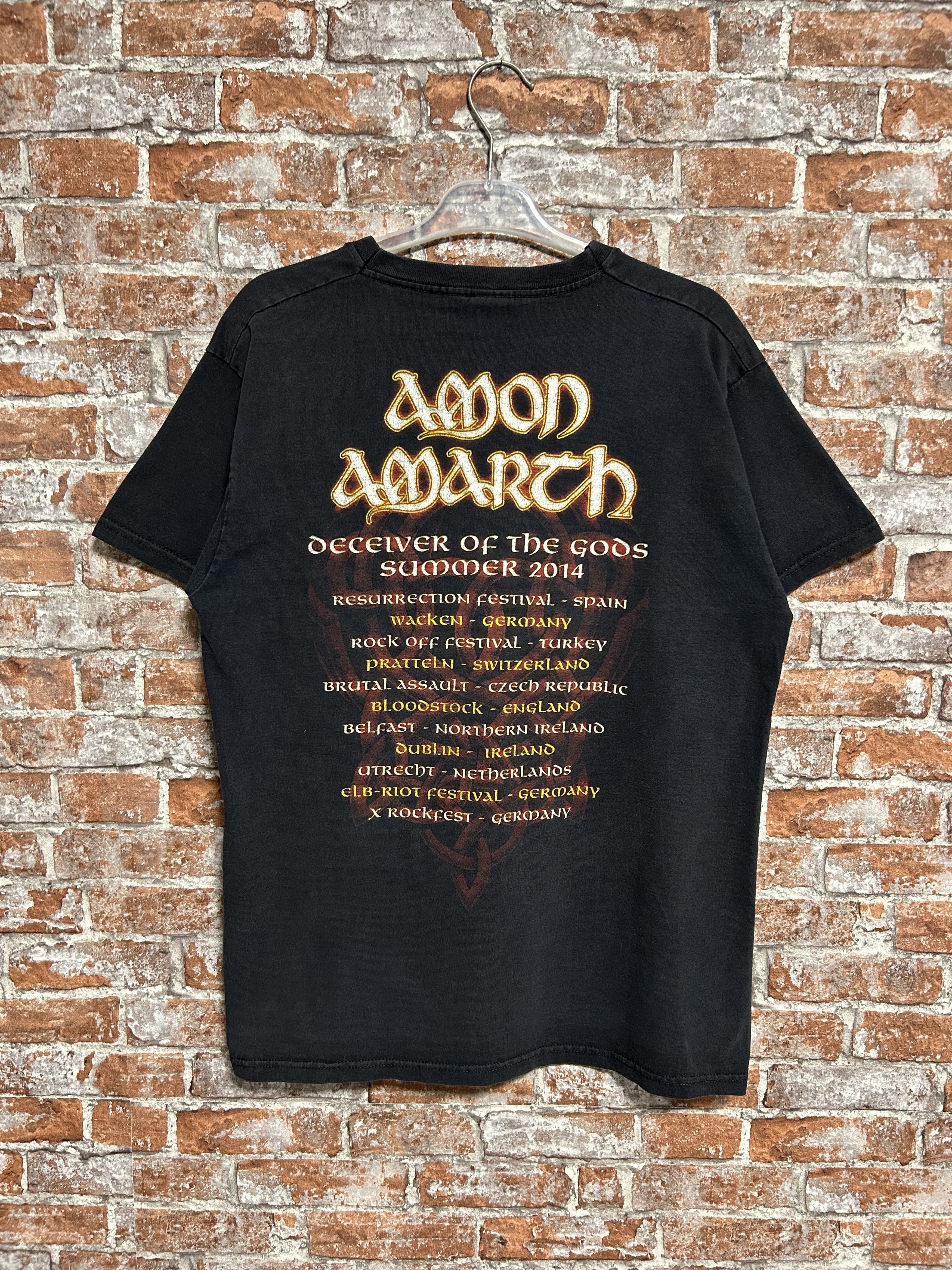 Band Tees Vintage 2014 Amon Amarth Rock Band Tour T-shirt Size US L / EU 52-54 / 3 - 2 Thumbnail