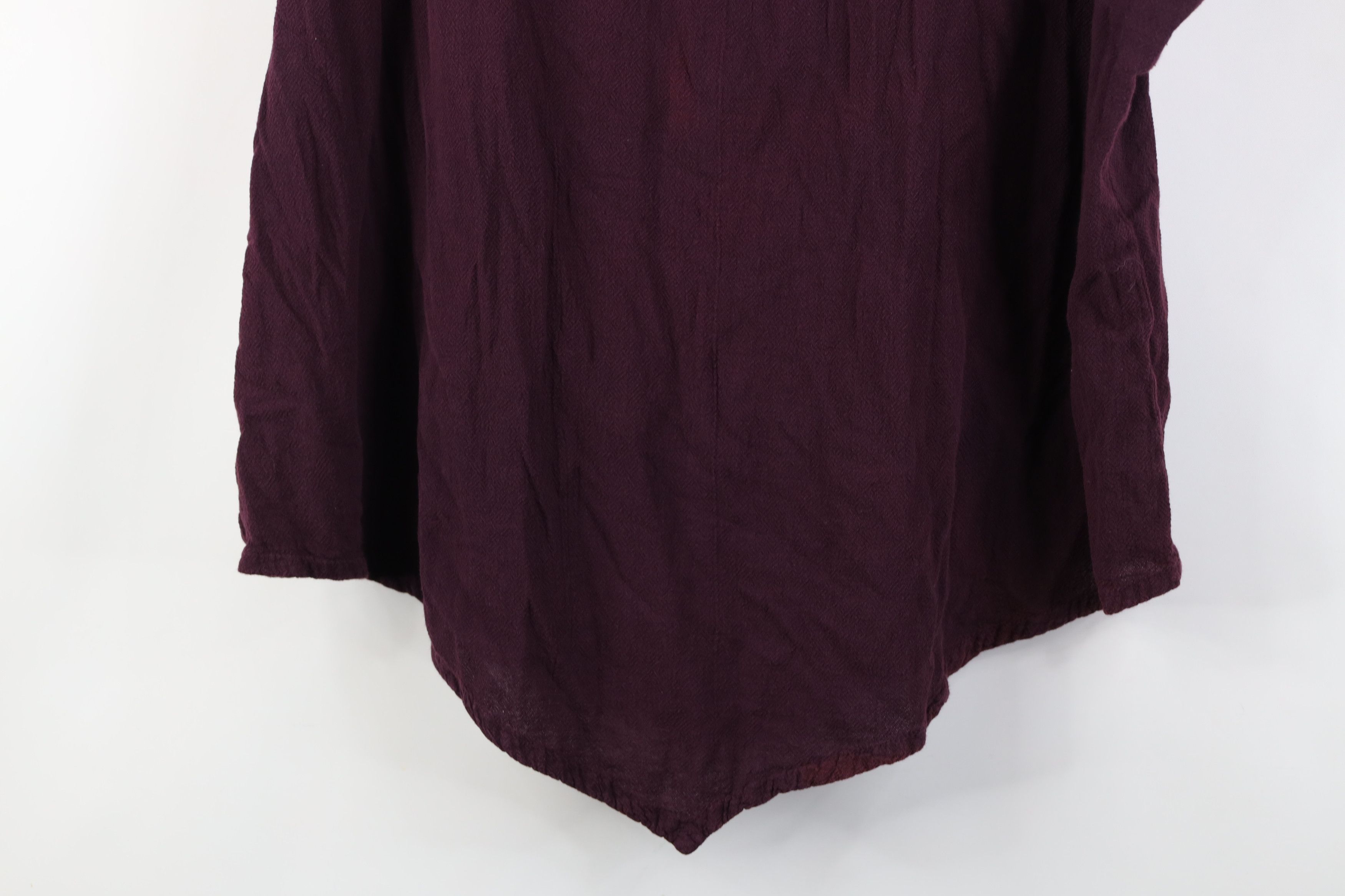 Vintage Vintage 90s Lagenlook Cotton Dolman Sleeve T-Shirt Purple Size 3XL / US 20-22 - 3 Thumbnail