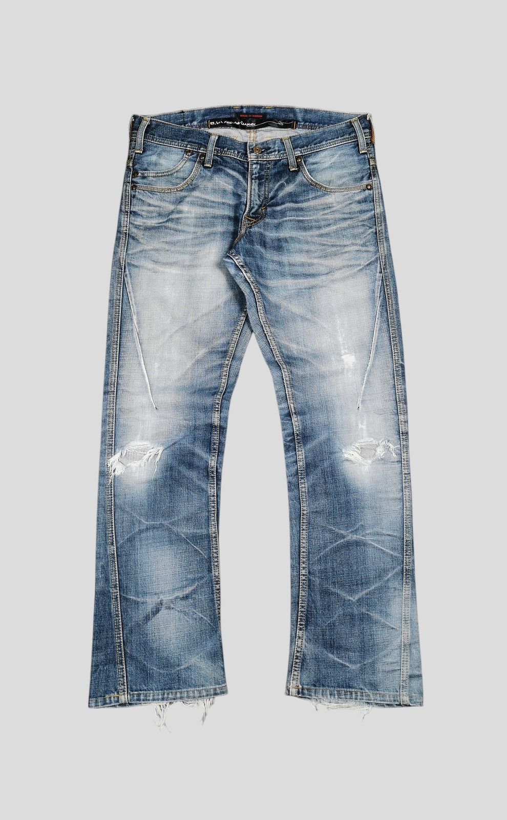 Kapital Blueway distressed flared jeans Size US 34 / EU 50 - 1 Thumbnail
