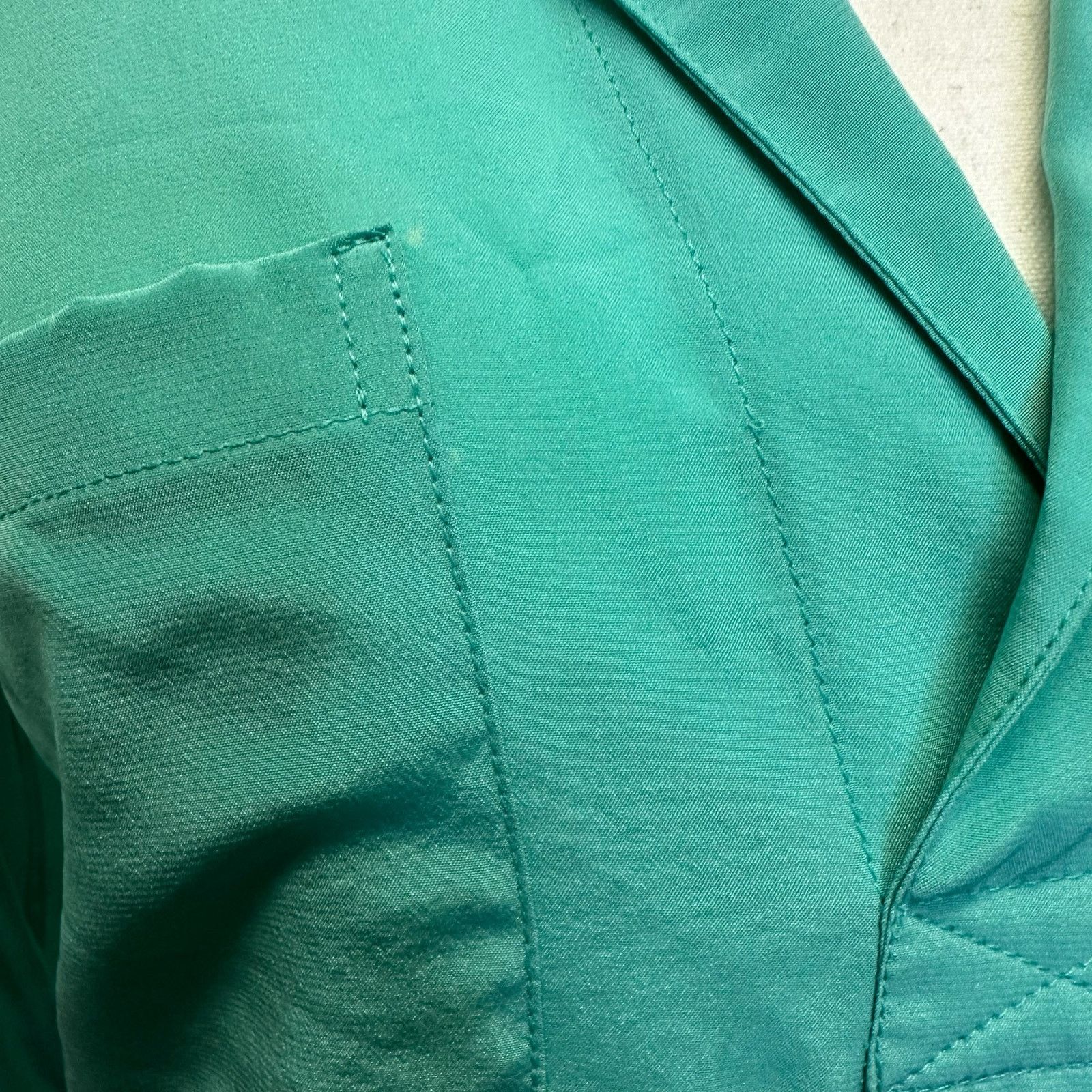 Lilly Pulitzer Lilly Pulitzer XS Teal Blouse 100% Silk with Buttons Size XS / US 0-2 / IT 36-38 - 9 Thumbnail