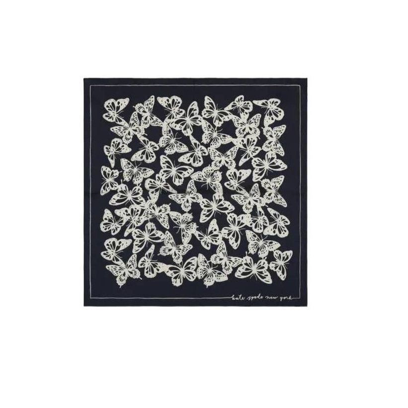 Kate Spade Kate spade new york butterfly Bandana scarf blue New Size ONE SIZE - 3 Thumbnail