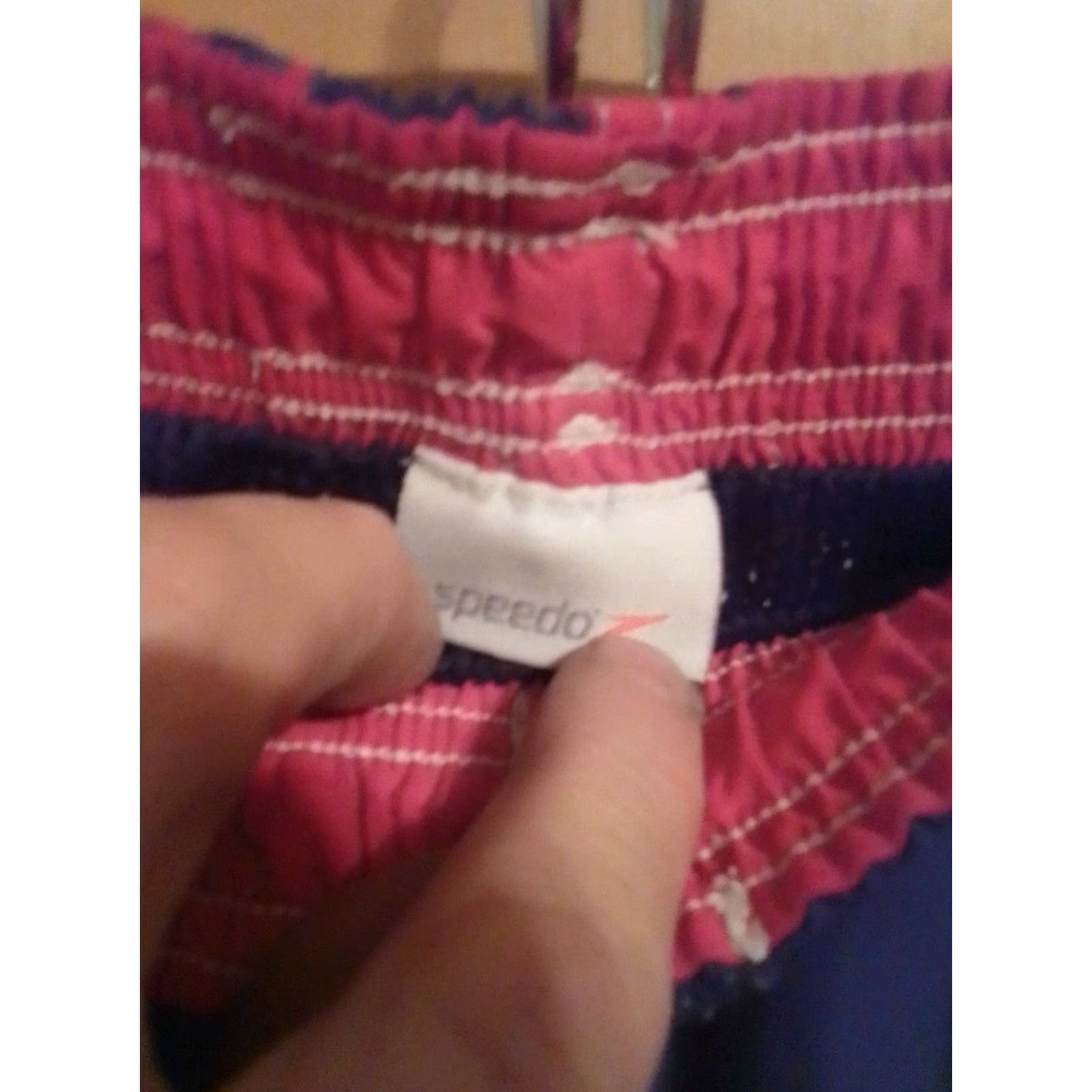 Speedo SPEEDO Board Shorts Bottom 34-36" Men Black Red Pockets Colorblock Beach Surfing Size US 34 / EU 50 - 5 Thumbnail
