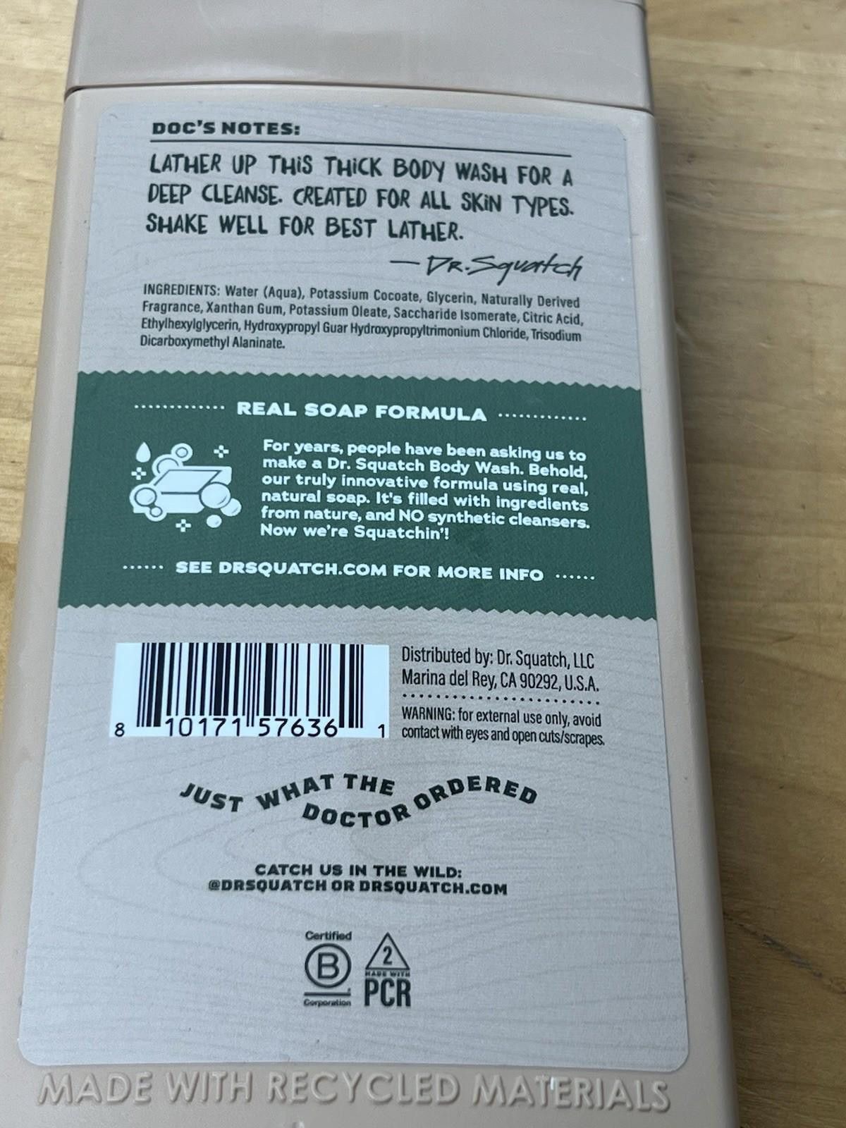 Other DR. SQUATCH Non Exfoliating Body Wash Sierra storm 14 fl oz Size ONE SIZE - 9 Thumbnail
