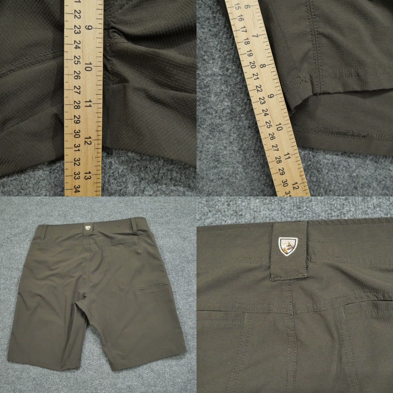 Vintage Kuhl Shorts Mens 36 Brown Outdoors Hiking Chino Pocket Stretch Classic Casual Summer 36 Mens Brown Shorts Size US 34 / EU 50 - 8 Thumbnail
