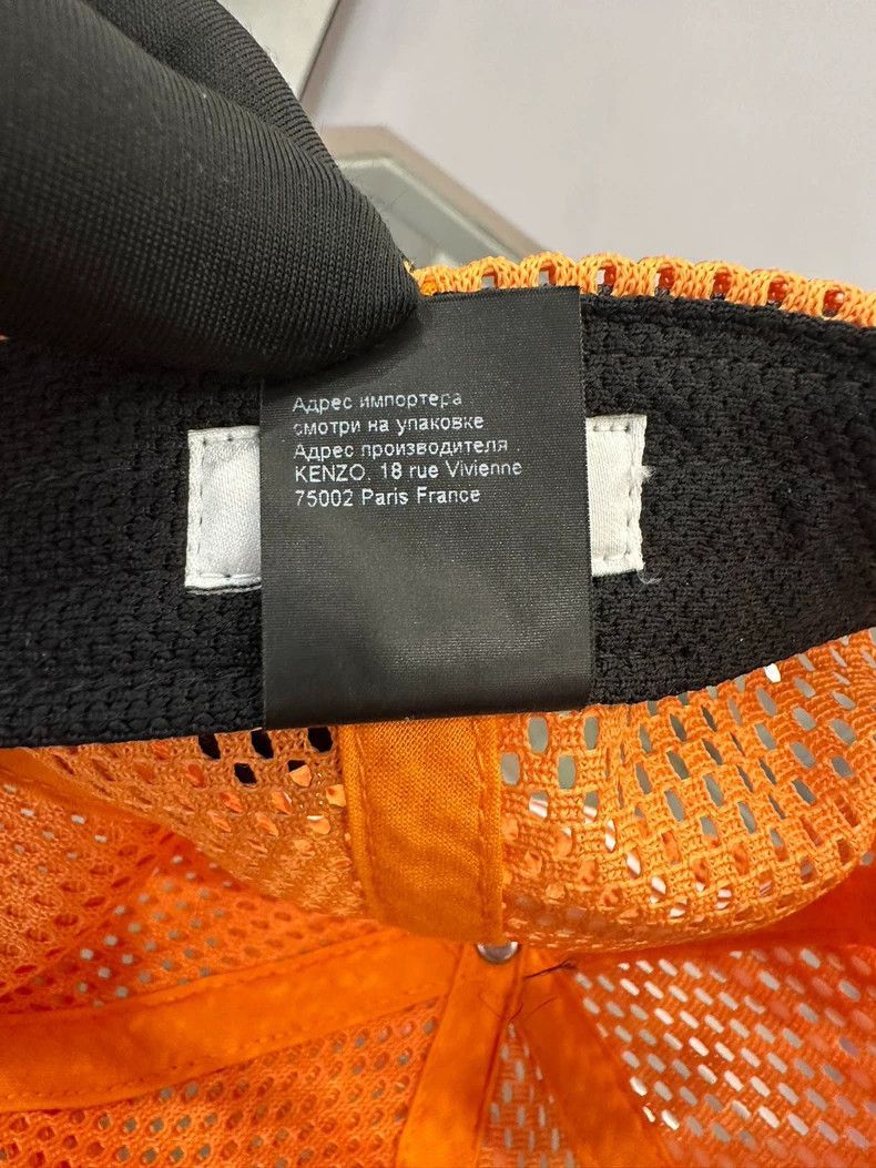Kenzo Kenzo Orange Logo Mesh Baseball Cap-2506 Size ONE SIZE - 8 Thumbnail