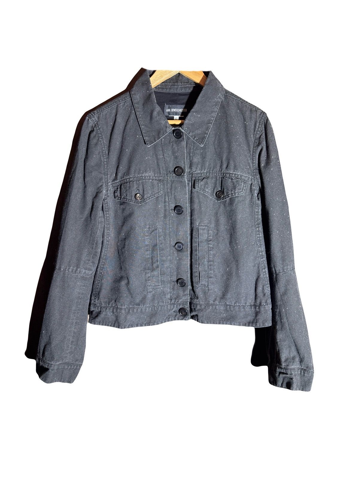 Ann Demeulemeester Ann demeulemeester vintage washed black glitter jacket 42 Size M / US 6-8 / IT 42-44 - 1 Thumbnail