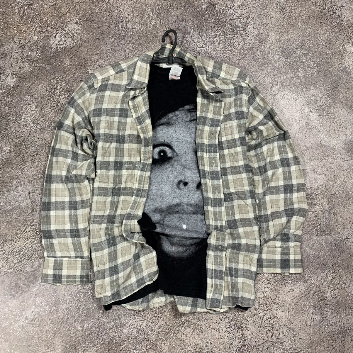 Vintage Vintage 90s Plaid Shirt Oversized Grunge Workwear Worn In M Size US M / EU 48-50 / 2 - 1 Thumbnail