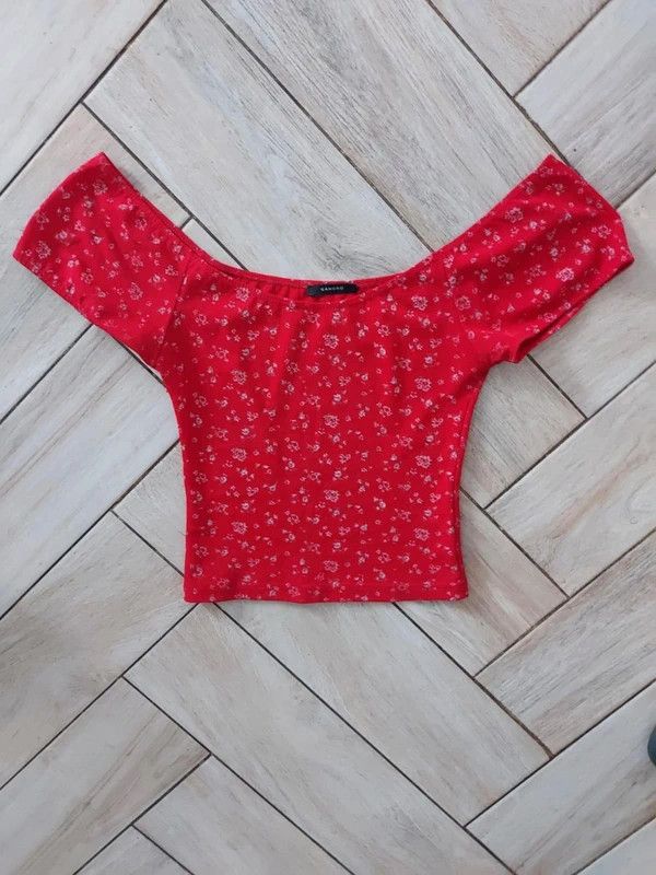 Vintage Vintage off the shoulder top Size M / US 6-8 / IT 42-44 - 5 Thumbnail