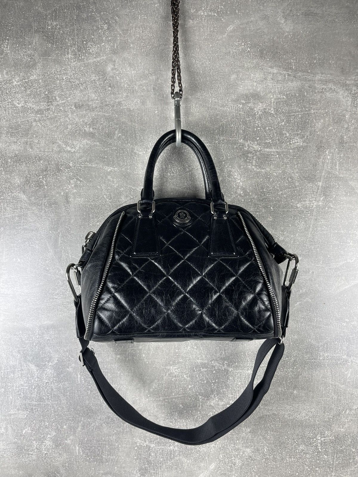Moncler Moncler Cheryne Borsa Quilted Leather Tote CrossBody Bag Size ONE SIZE - 1 Thumbnail