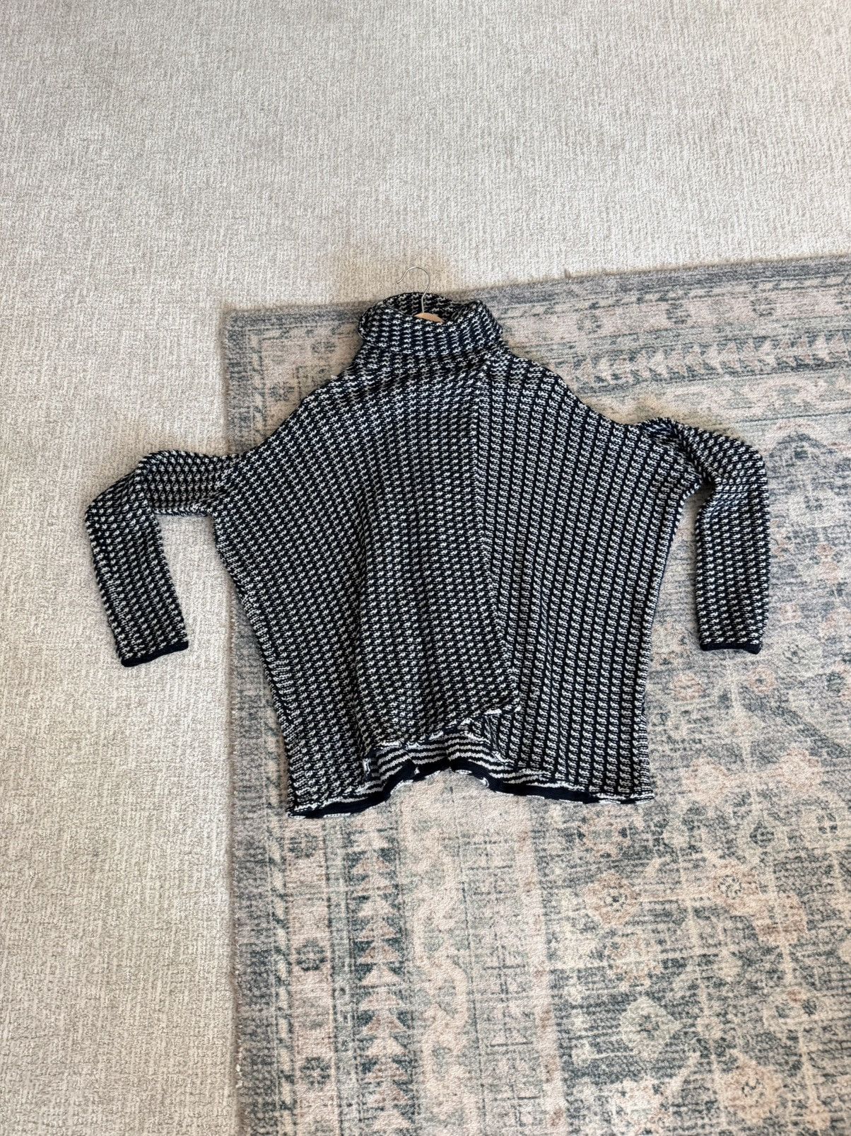 Diane von Furstenberg Diane Von Furstenberg Ahiga tweed turtleneck sweater M/L Size L / US 10 / IT 46 - 11 Thumbnail