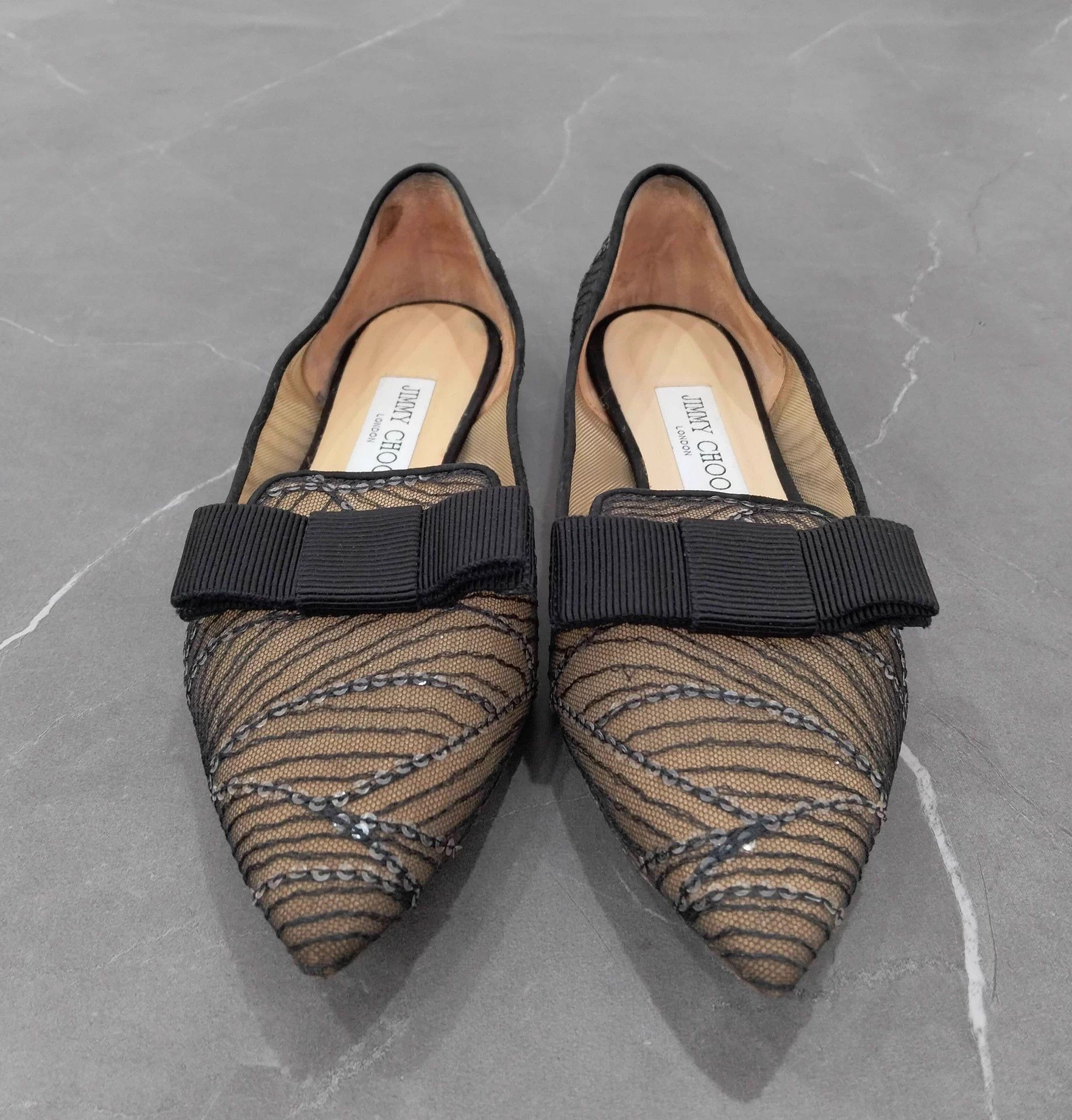 Jimmy Choo Jimmy Choo Gala Breathable Pntd Flat 36.5 9/10 Size US 5.5 / IT 35.5 - 4 Thumbnail