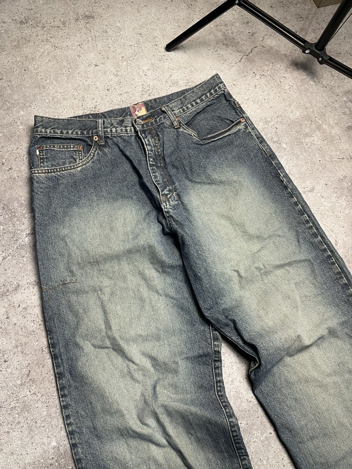Quicksilver Vintage Quicksilver Skate Baggy Grey Denim Jeans 34 Size US 34 / EU 50 - 9 Thumbnail