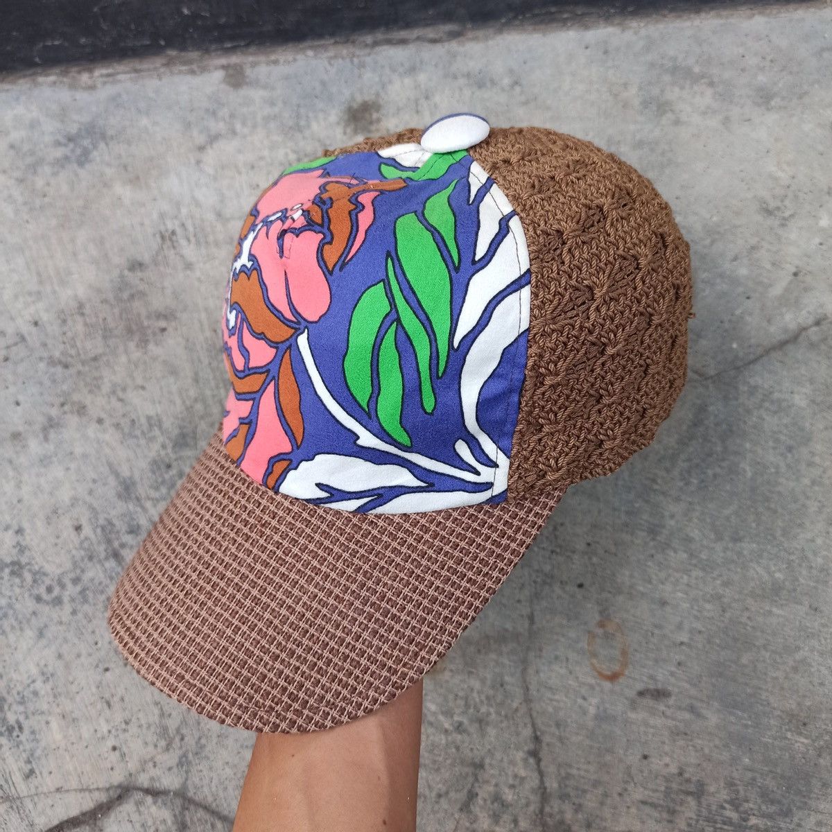 CA4LA × Japanese Brand Unique Knit straw and floral ca4la hat Size ONE SIZE - 1 Thumbnail
