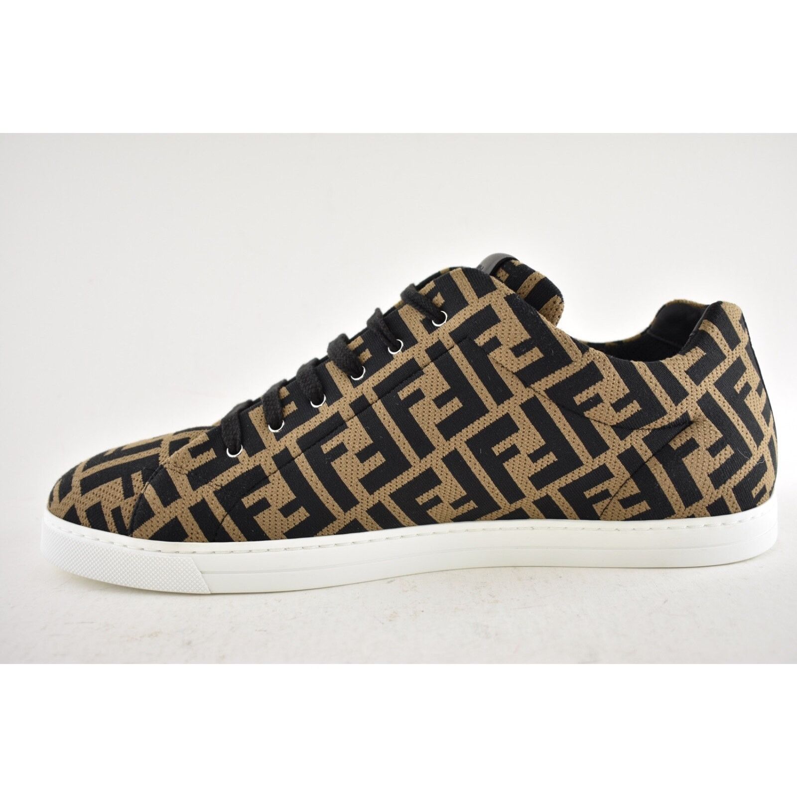 Fendi Fendi Forever Allover Logo Monogram Tabacco Brown Black Size US 13 / EU 46 - 11 Thumbnail