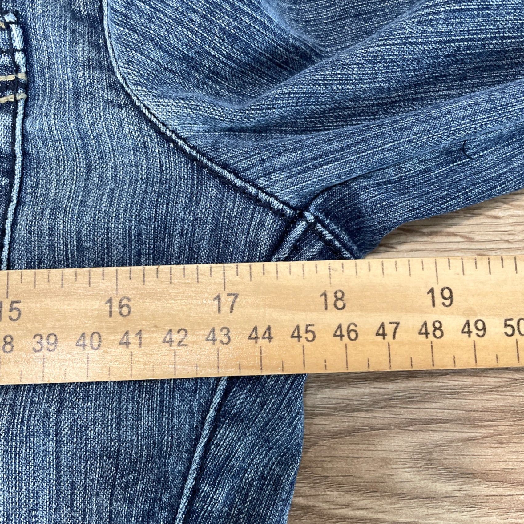 Denime VINTAGE Hydraulic Denim Jacket Womens Size Small Blue Trucker Cotton Blend Size 28" / US 6 / IT 42 - 6 Thumbnail
