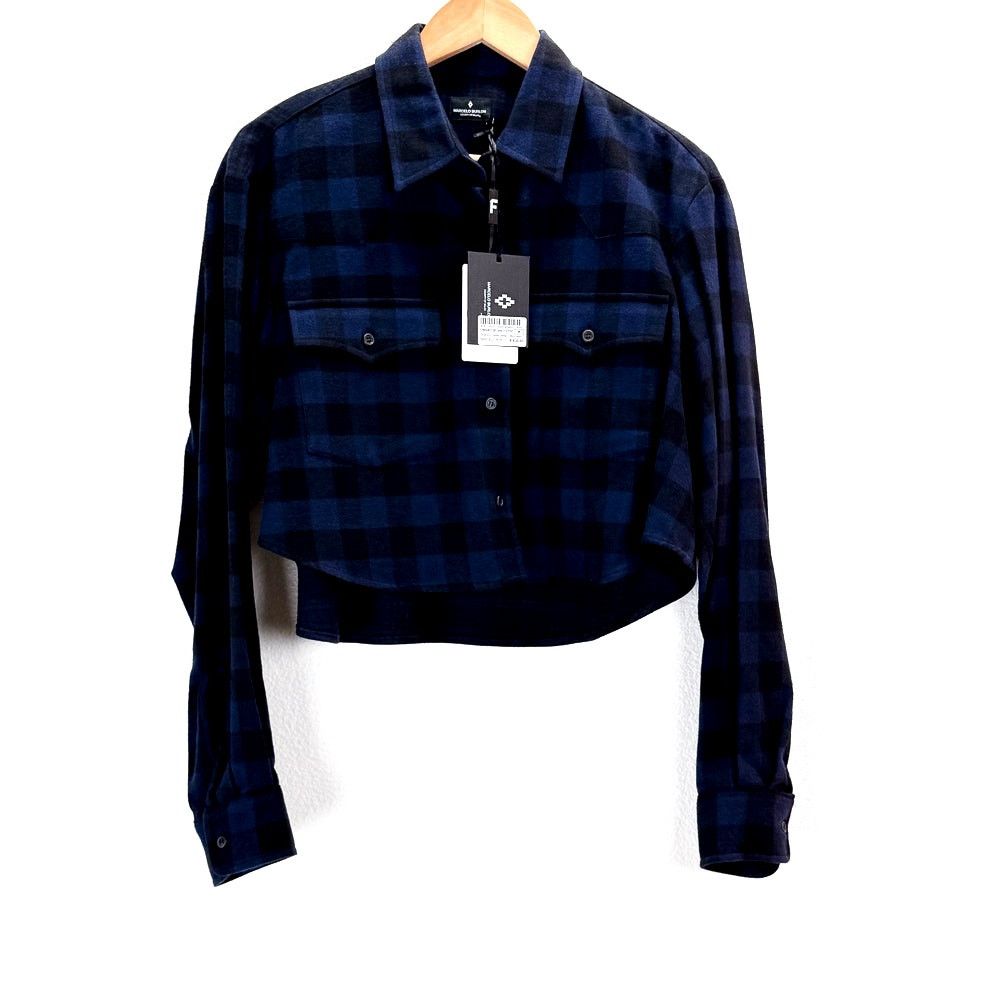 Marcelo Burlon Marcelo Burlon Milan Never Sleep Flannel Shirt M $455 Crop Size M / US 6-8 / IT 42-44 - 1 Thumbnail